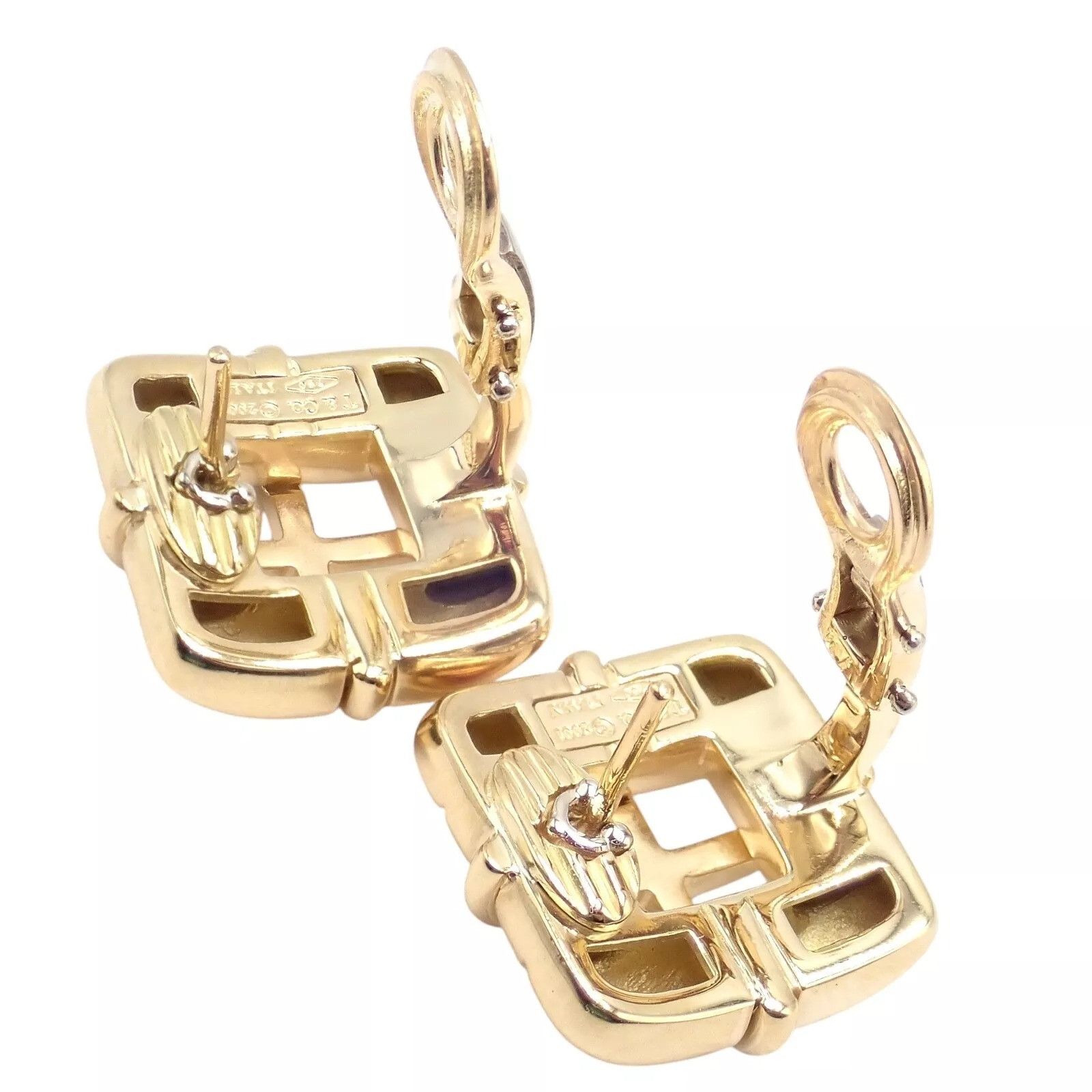 Tiffany & Co. Tiffany & Co 18k Yellow Gold Square Window Biscayne Earrings Size ONE SIZE - 9 Thumbnail