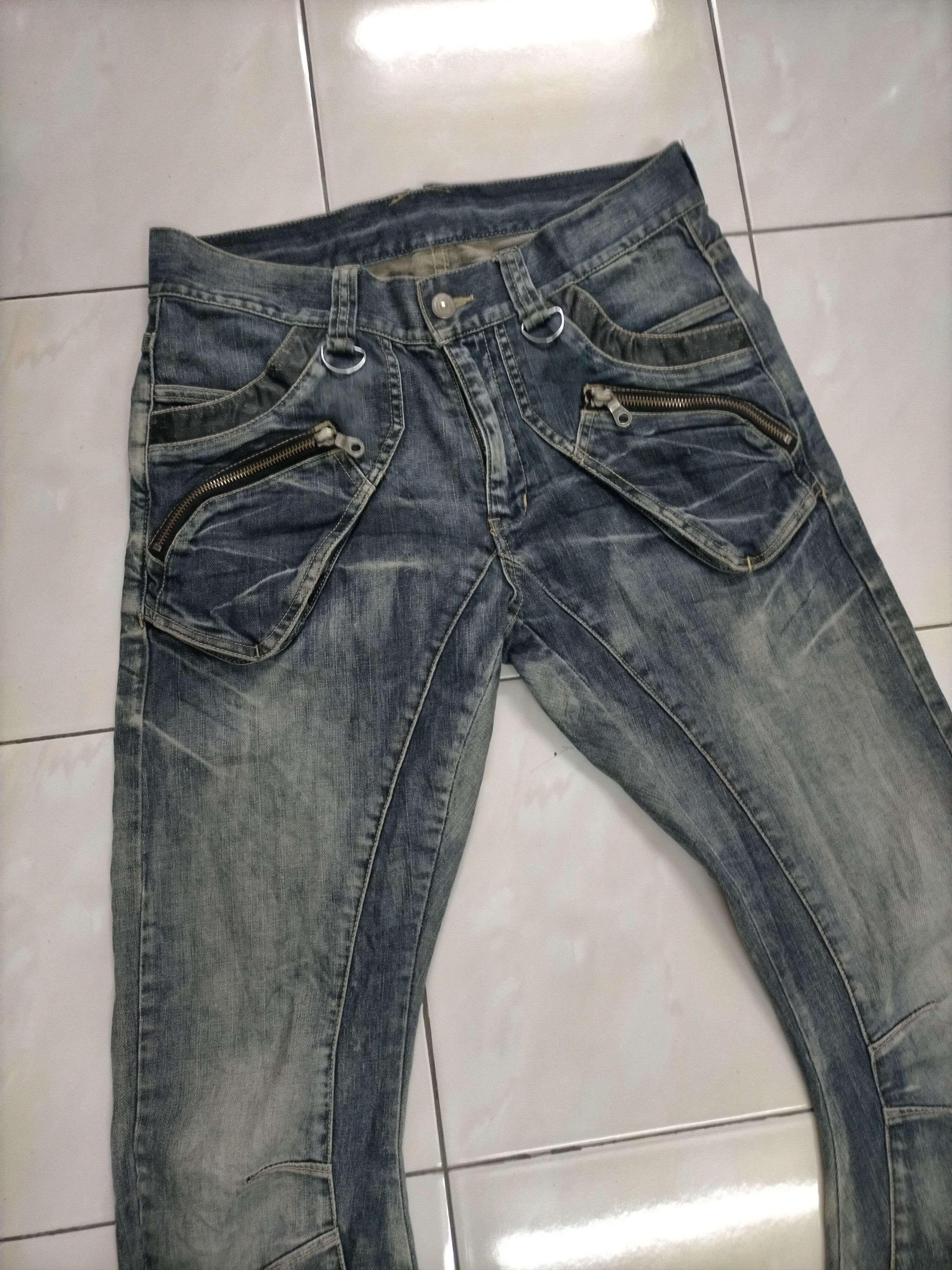 Japanese Brand × PPFM PPFM Mudwash Curved in Legs Denim Jeans Pant Size US 32 / EU 48 - 3 Thumbnail