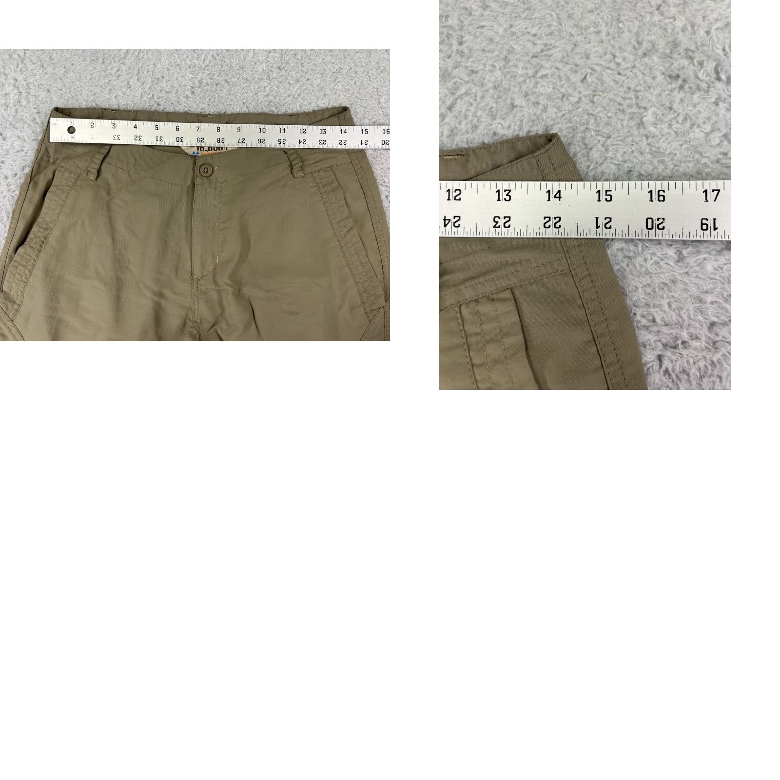 Vintage 10,000 FT ABOVE SEA LEVEL Pants Women 6 Beige Nylon Hiking Camping Fishing Cargo Size 28" / US 6 / IT 42 - 9 Thumbnail