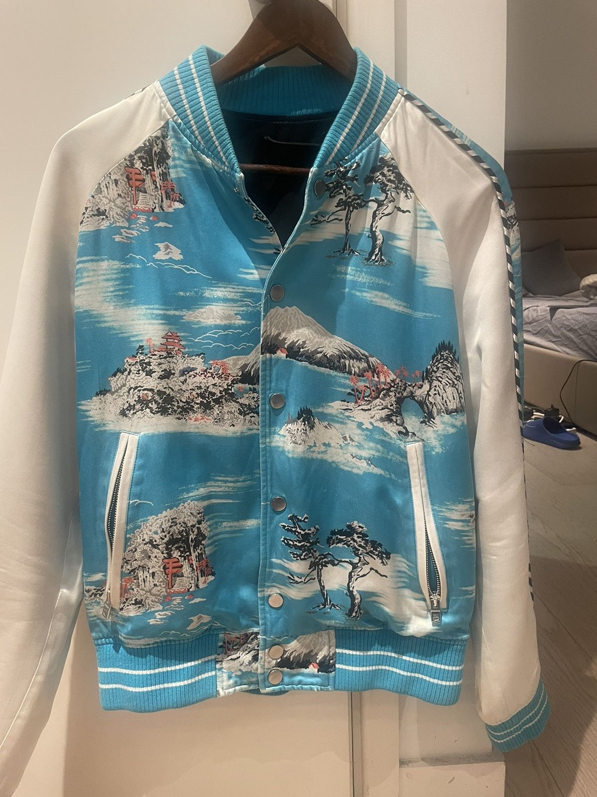 Amiri Amiri Blue Print Rare Bomber Jacket Size US S / EU 44-46 / 1 - 1 Thumbnail