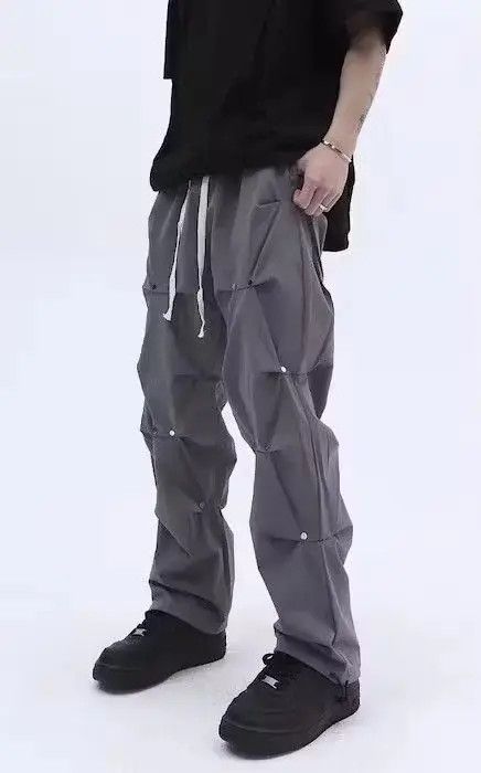 Japanese Brand × Jean Stack Pleated Gray Sweatpants Size US 32 / EU 48 - 1 Thumbnail