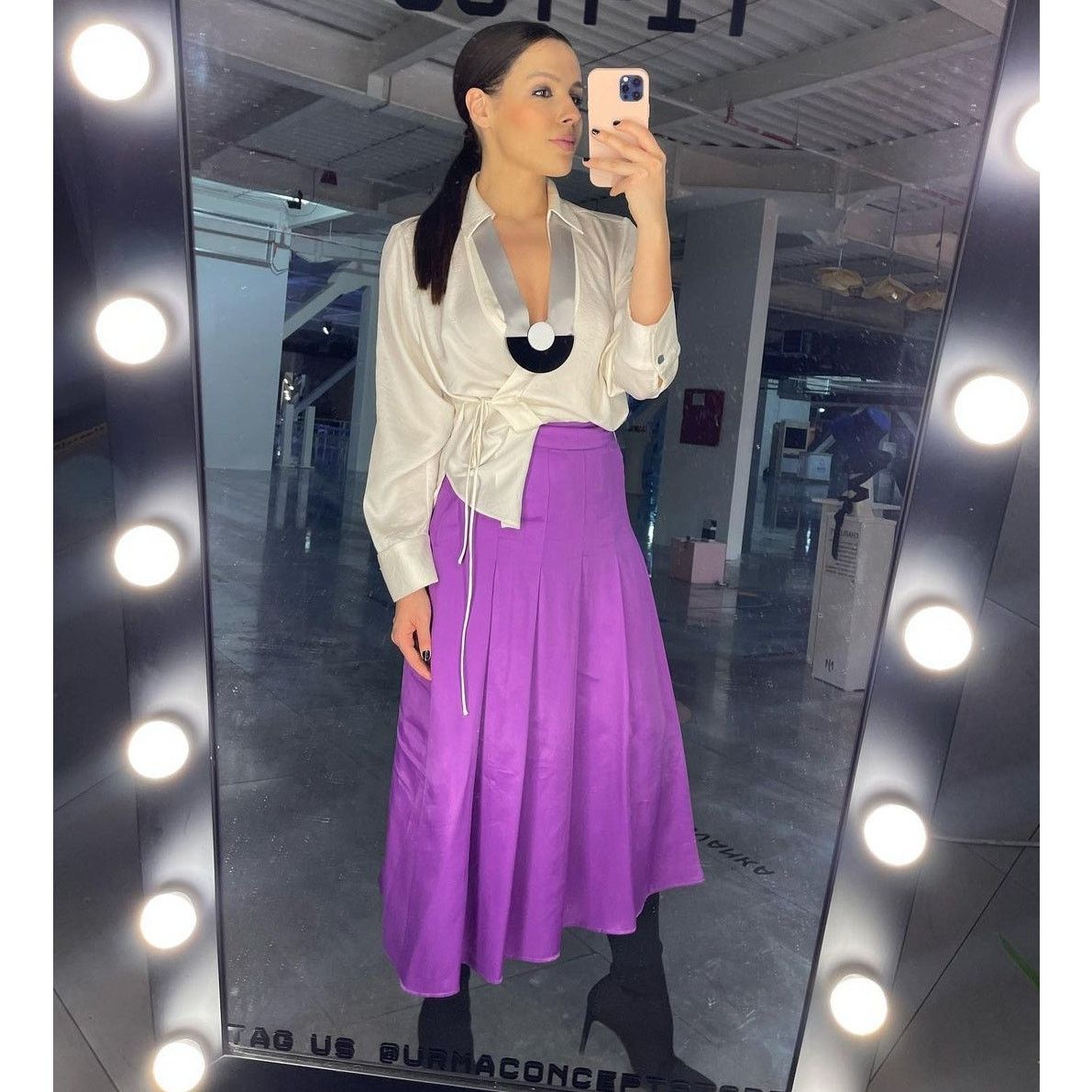 Zara ZARA High-Waisted Midi Skirt NWT LAST ONE!!! Size 27" / US 4 / IT 40 - 6 Thumbnail