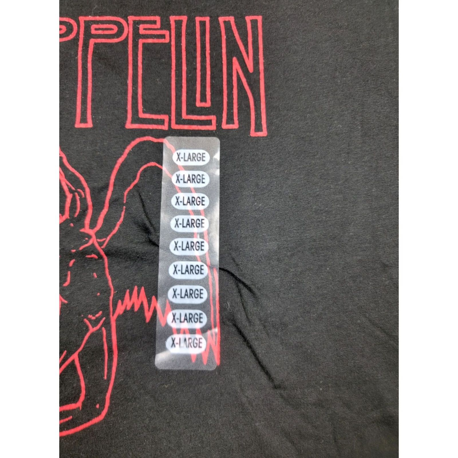 Vintage Led Zeppelin Shirt Adult XL United States of America 1977 Reprint 2006 The Core Shirt XL Black Band Music Rock Mens Size US XL / EU 56 / 4 - 4 Thumbnail
