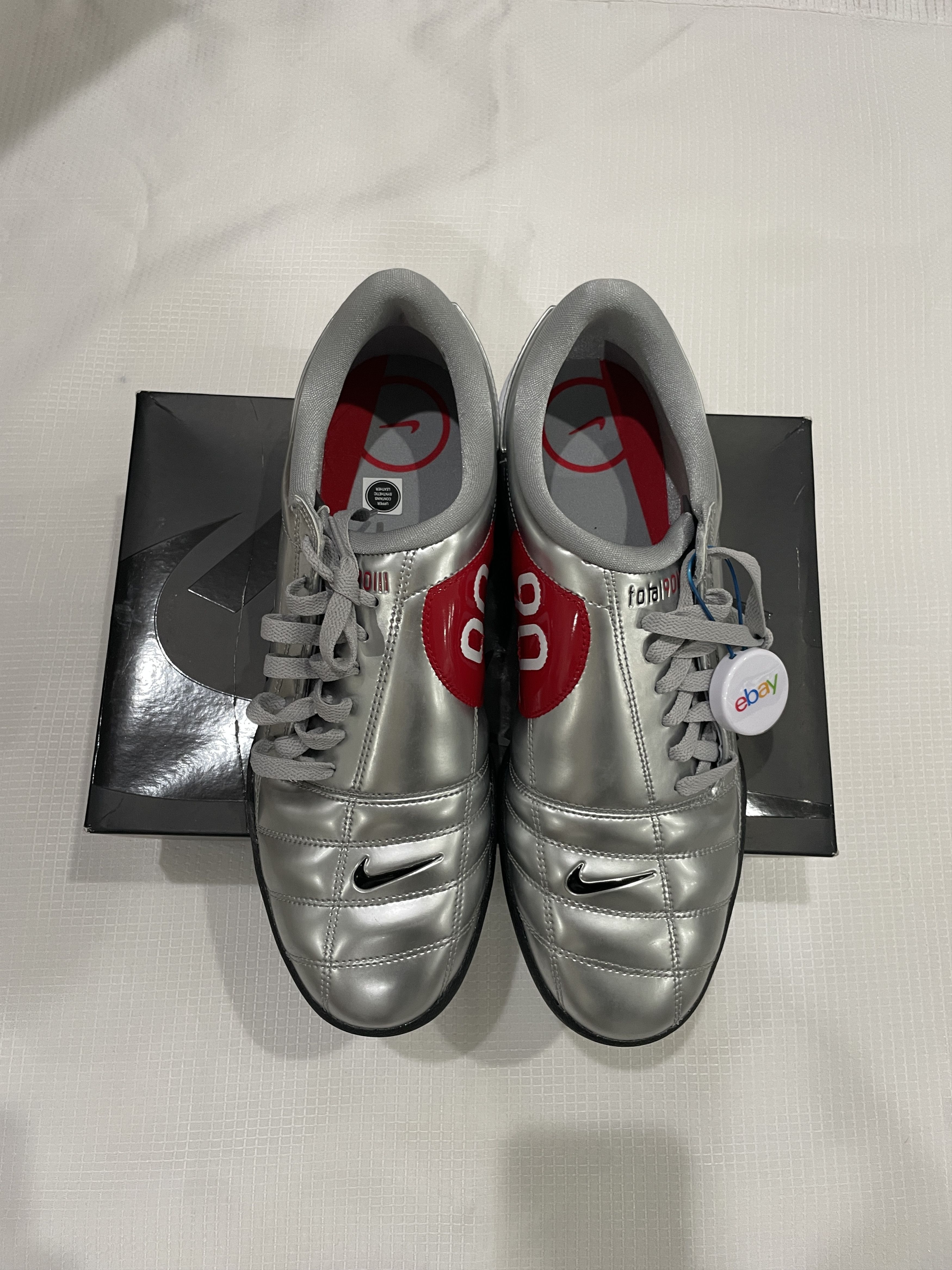 Nike Nike Total 90 3 SP Metallic Silver Red Size 11.5 Size US 11.5 / EU 44-45 - 2 Thumbnail
