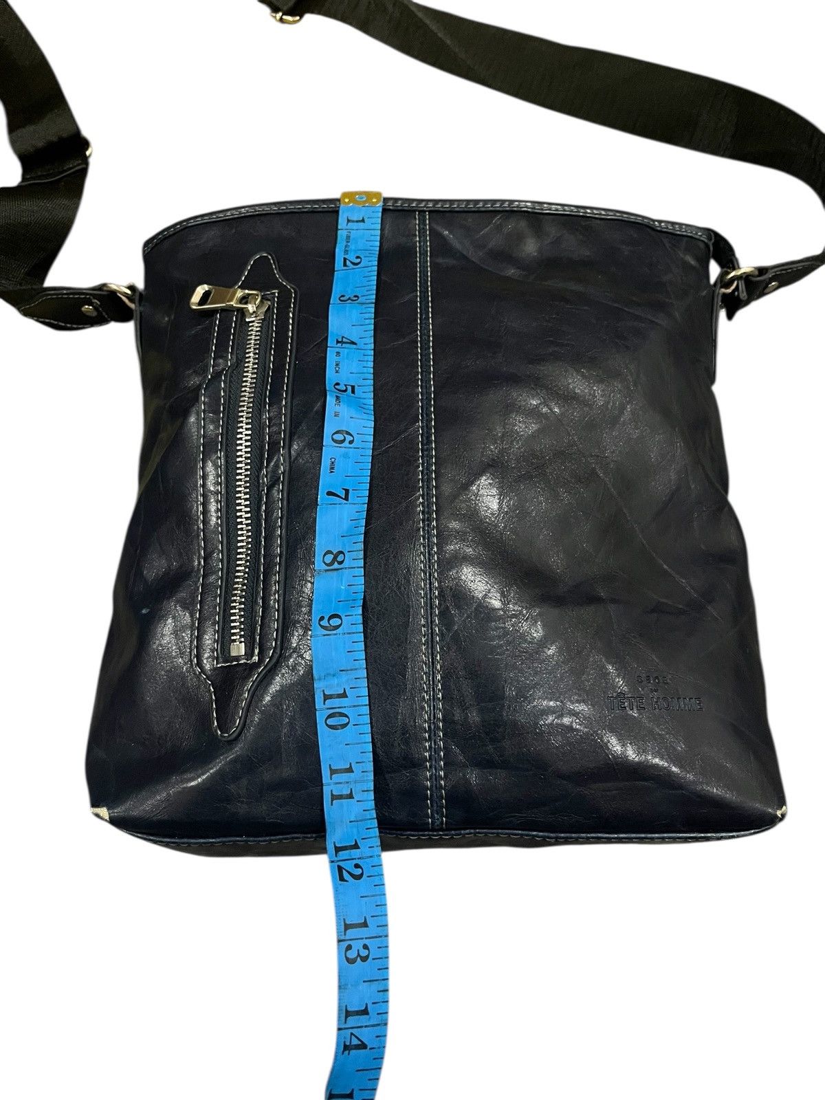 Issey Miyake SACS for TETE HOMME by ISSEY MIYAKE LEATHER CROSS BODY BAG Size ONE SIZE - 17 Thumbnail