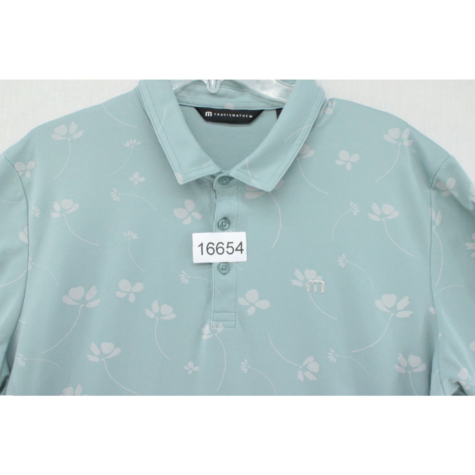 TravisMathew Travis Mathew Polo Shirt Men's XL Blue Floral Print Golf Brand Polo Shirt XL Men Blue Floral Print Golf Size US XL / EU 56 / 4 - 7 Thumbnail