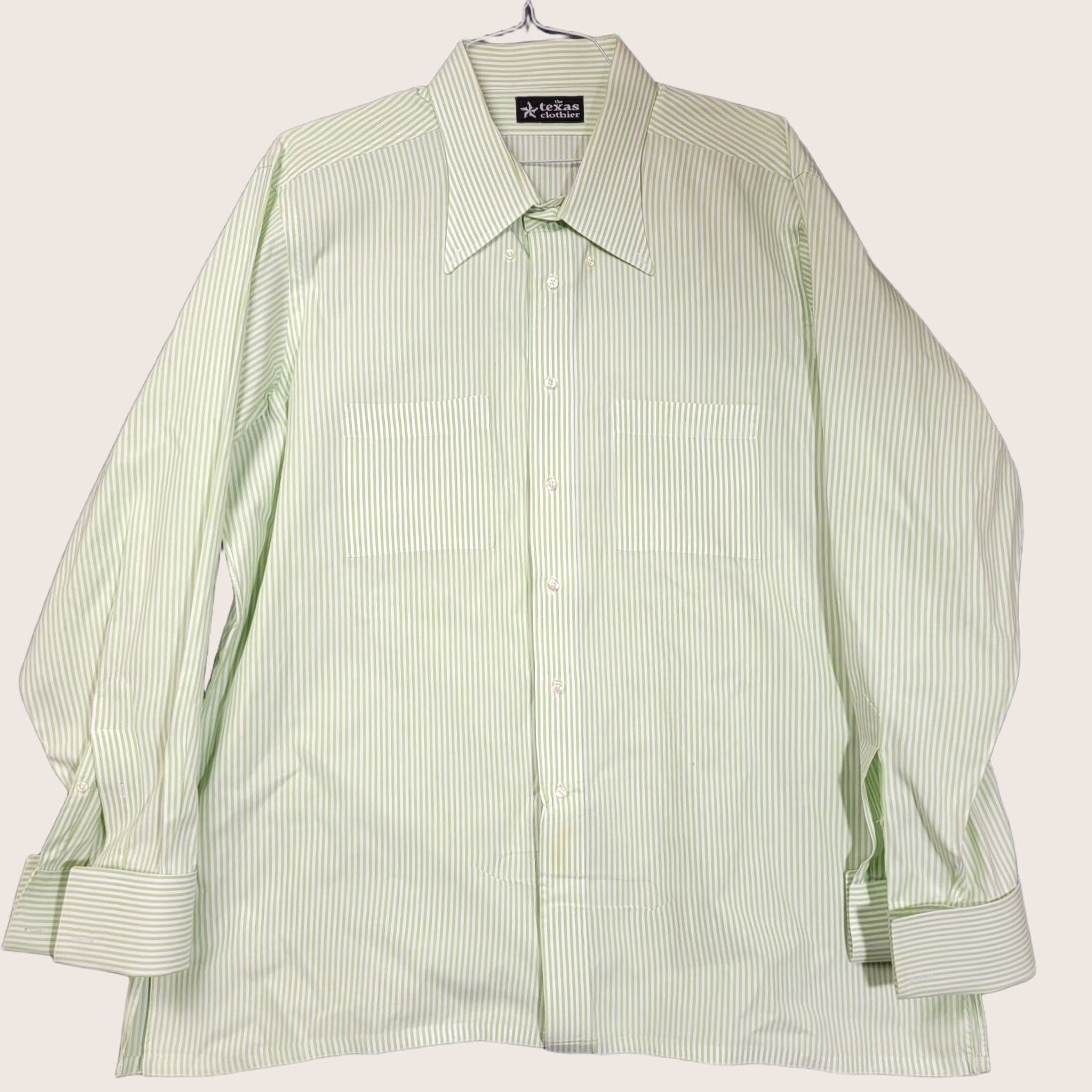 Vintage The Texas Clothier Custom Made Shirt 3XL Striped Long Sleeve Made In USA Mens Shirt Size US XXL / EU 58 / 5 - 1 Thumbnail
