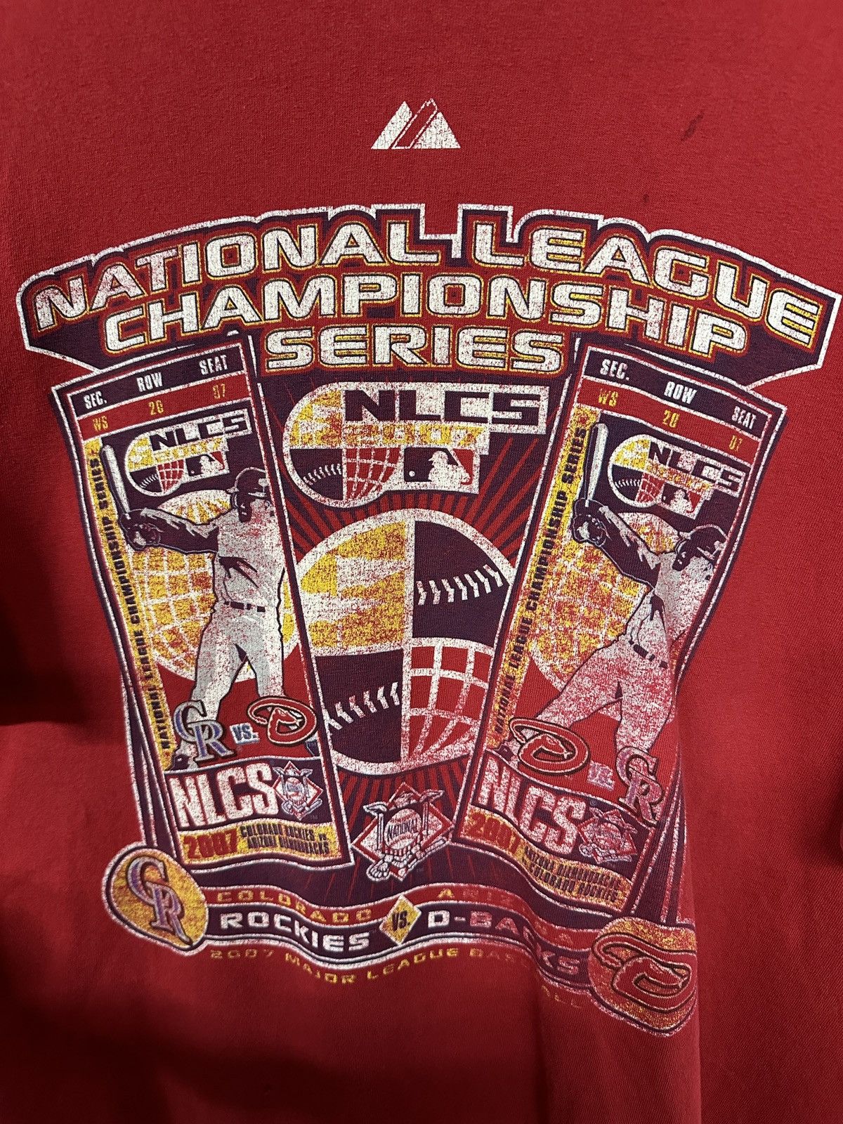 MLB × Vintage Vintage Majestic 2007 NLCS Diamondbacks vs Rockies Tee Size US XXL / EU 58 / 5 - 2 Thumbnail