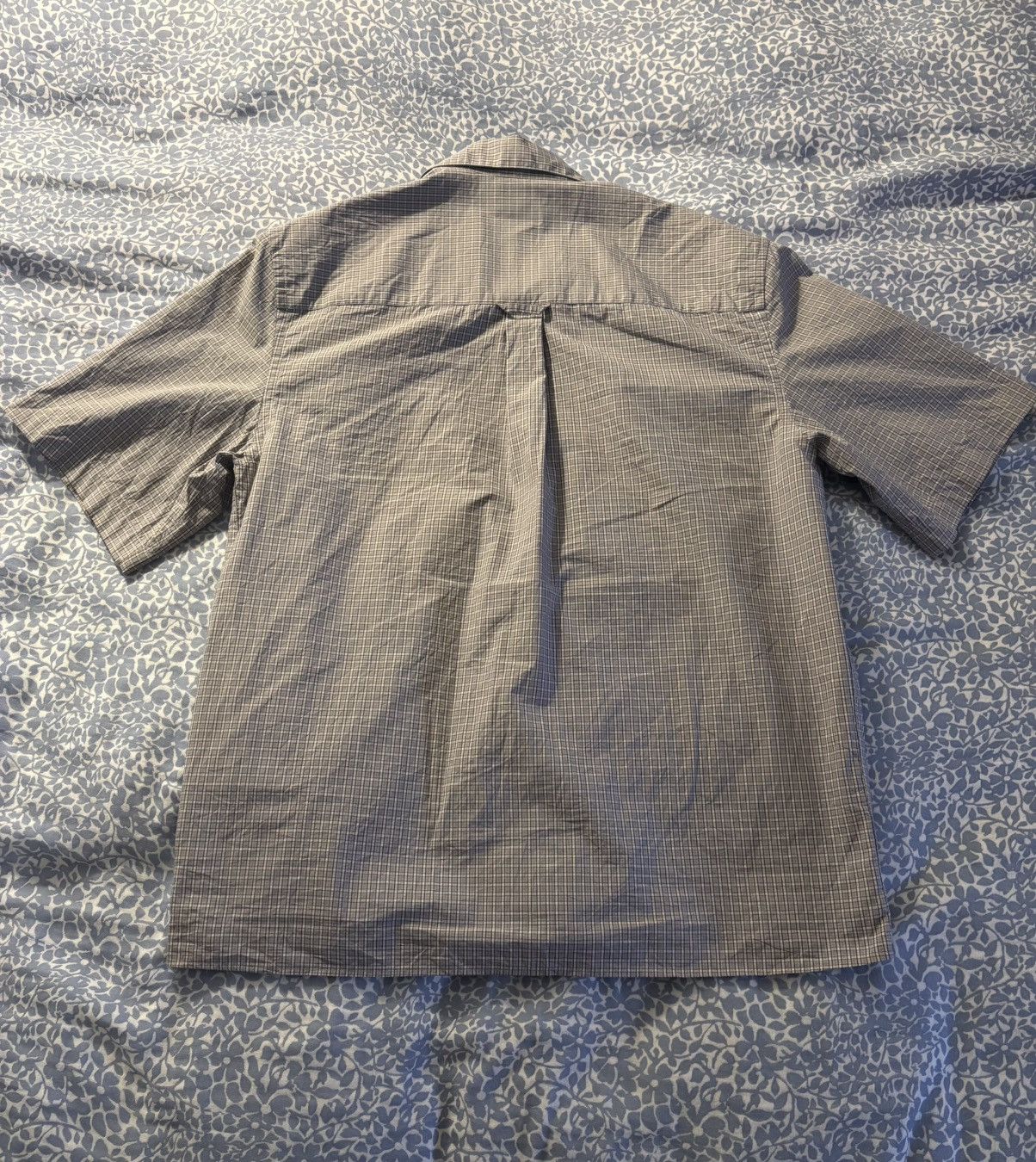 Small Check Shirt in Beige, Men's — image 3 of 3