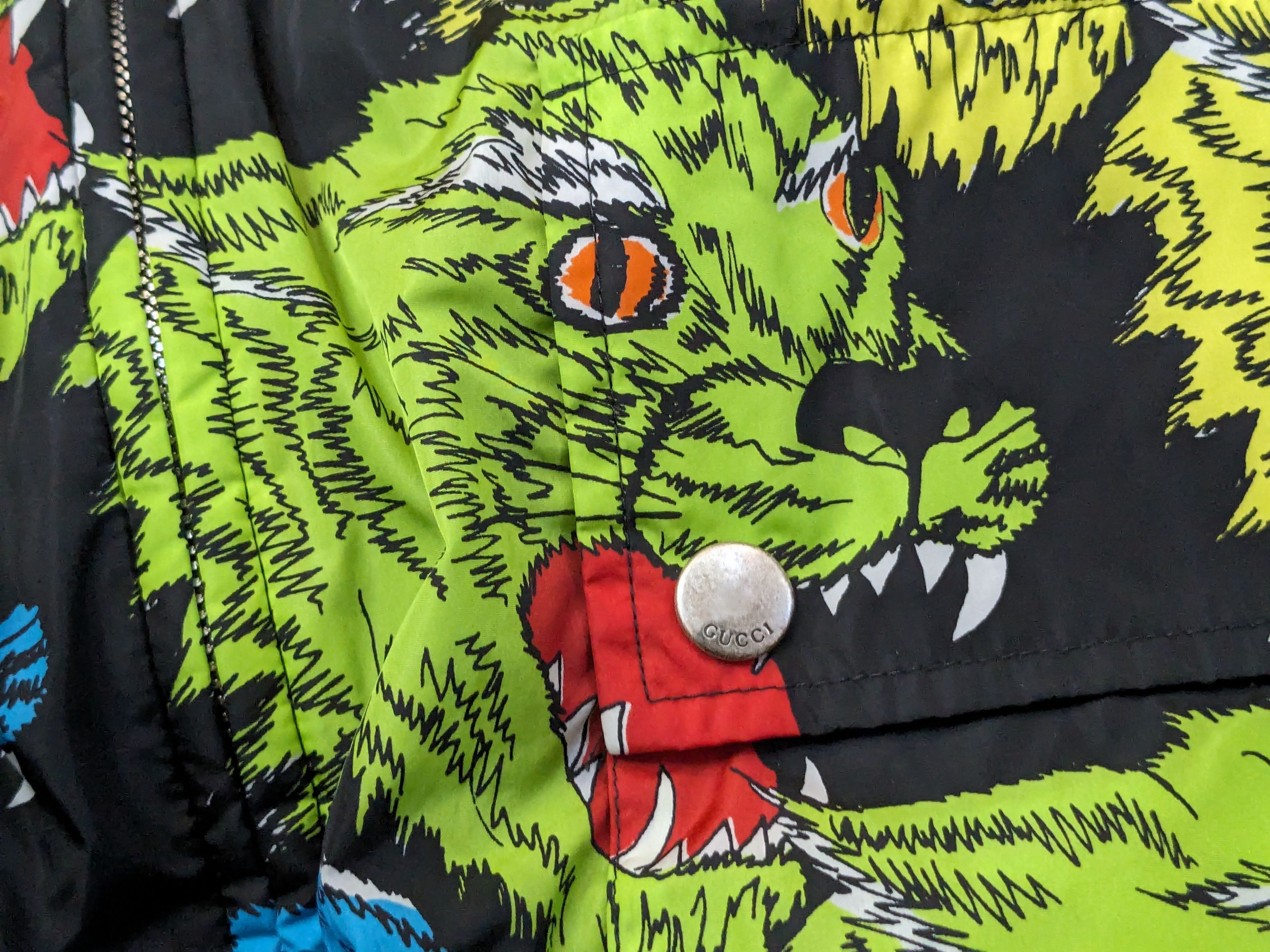 Gucci Gucci Rainbow Panther Face Jacket 36 Zip Up Windbreaker Size US S / EU 44-46 / 1 - 10 Thumbnail