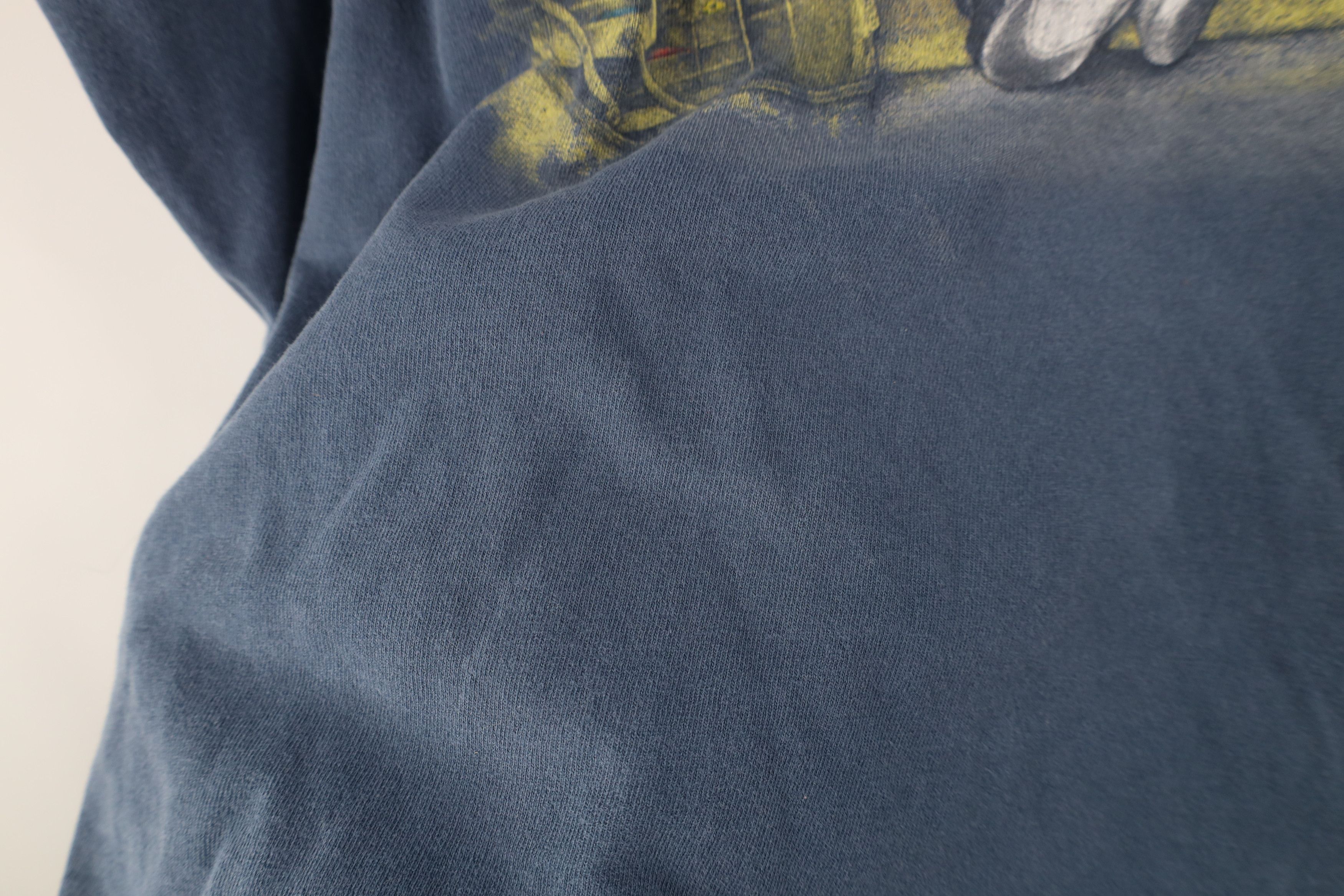 Vintage Vintage 90s Y2K Boat Potato Fishing Fisherman T-Shirt Blue Size US XL / EU 56 / 4 - 7 Thumbnail