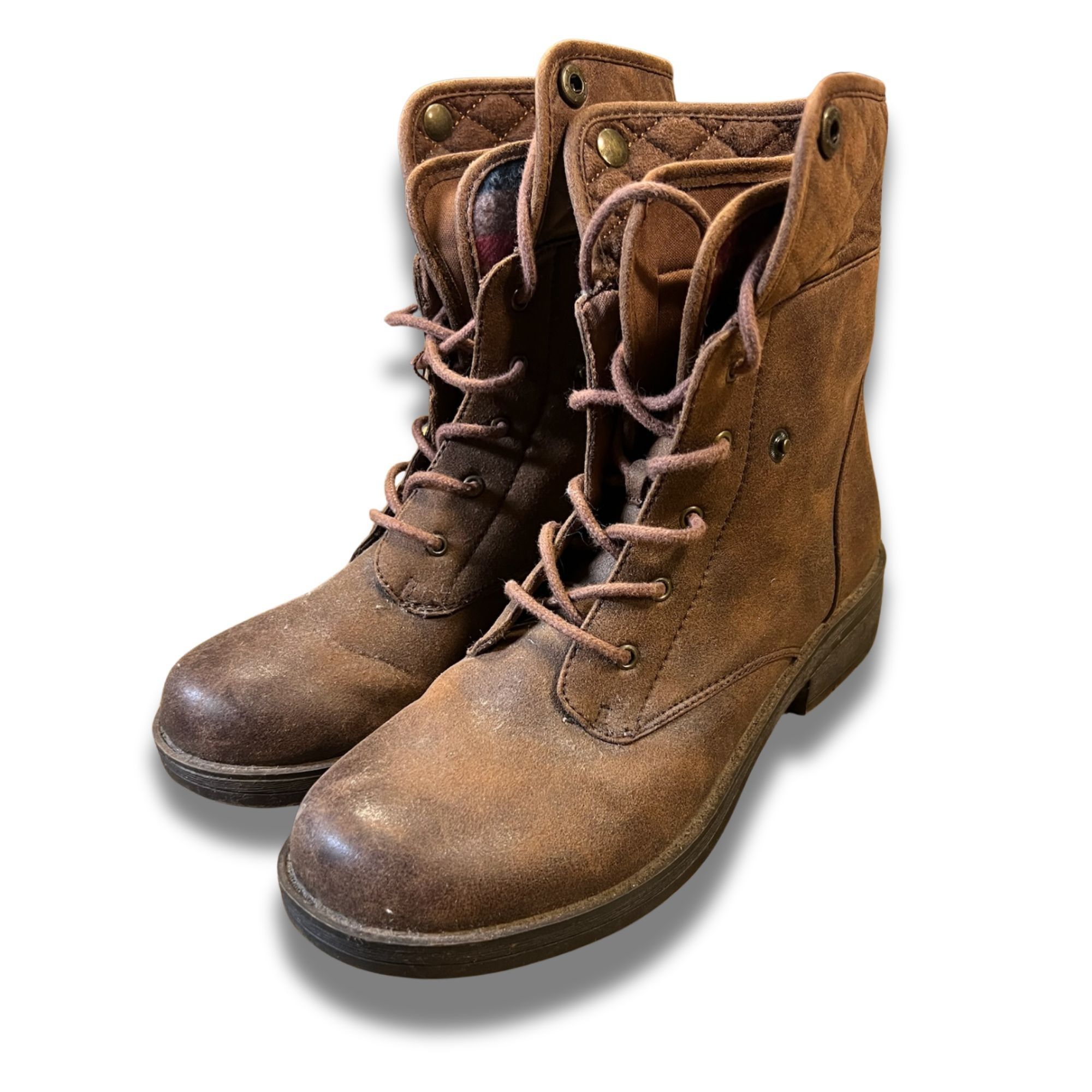 American Eagle Outfitters American Eagle Brown Casual Lace-Up Ankle Boots For Women Si Size US 8 / IT 38 - 3 Thumbnail
