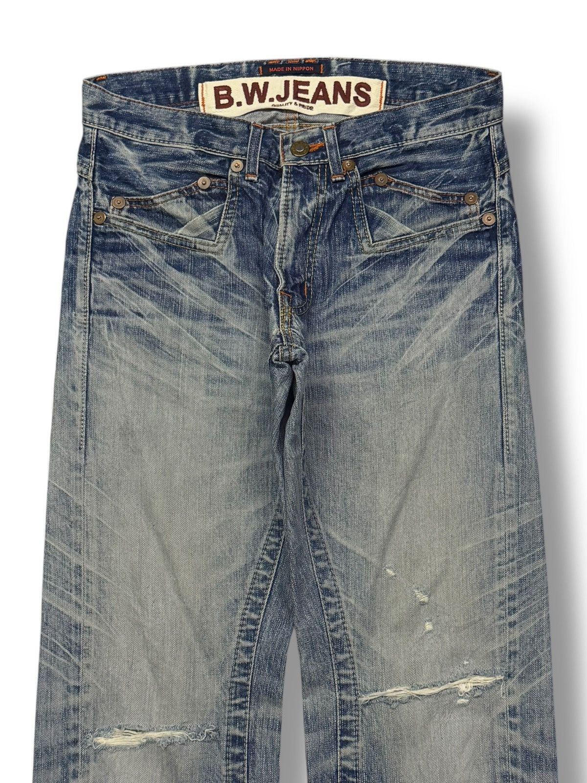 Blue Blue Japan Vintage 00s Blue Way Jeans | Made In Nippon Japan | W30 Size US 30 / EU 46 - 4 Thumbnail