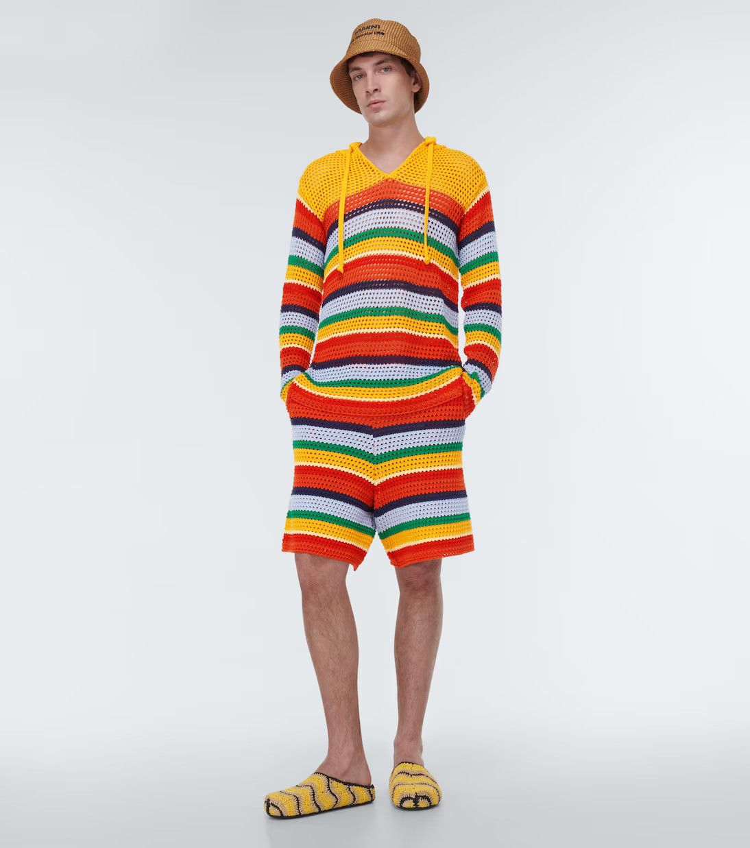 Marni o1srvl11e0624 Crewneck in Multicolor Size US L / EU 52-54 / 3 - 2 Thumbnail