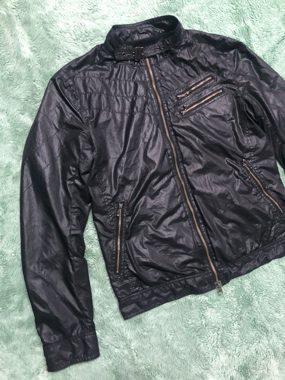 HIDEAWAYS GRAIL💥 Hideaways Nicole Bikers Polyester Light Jacket Size US M / EU 48-50 / 2 - 5 Thumbnail
