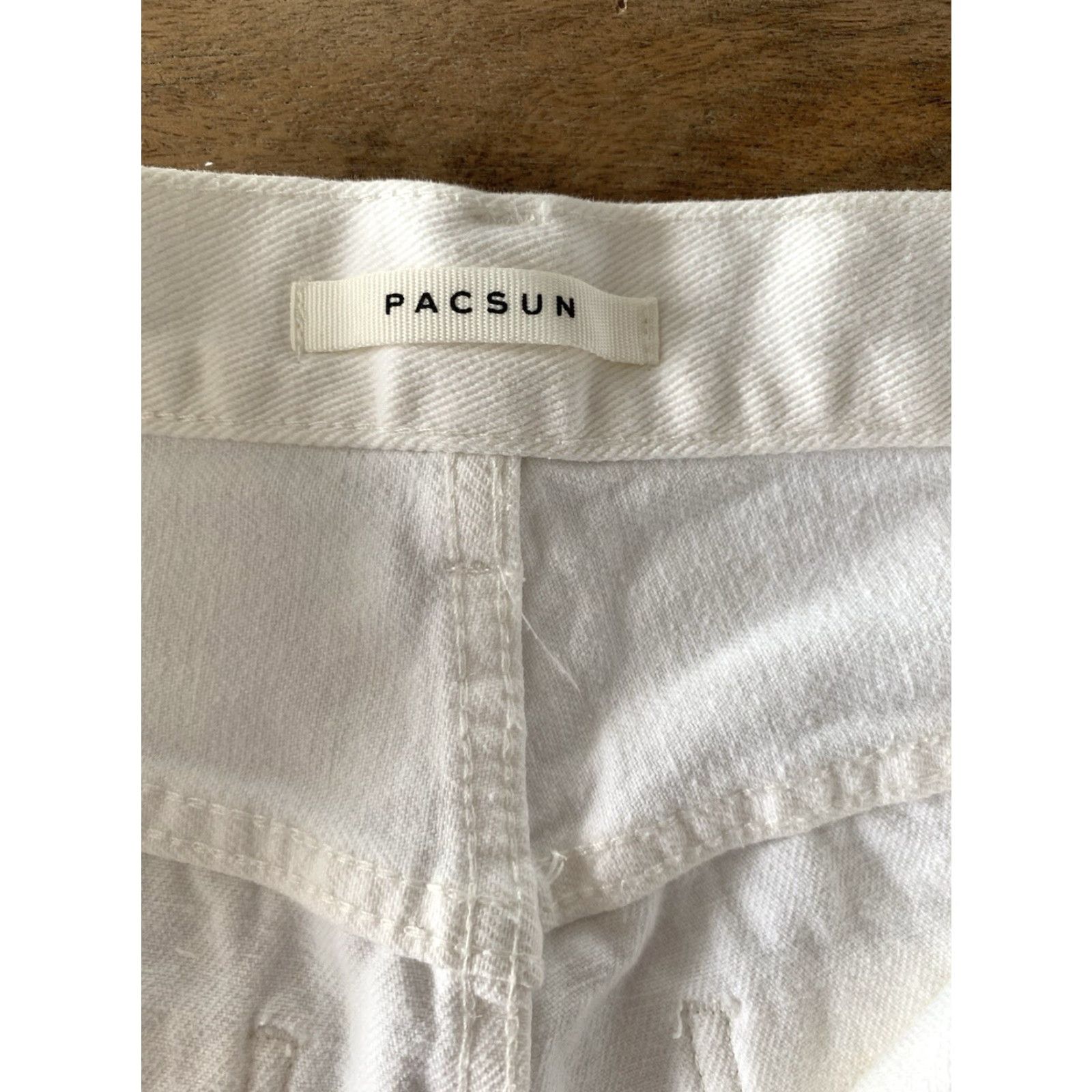 Pacsun Pacsun White High Rise Bootcut Cargo Jeans Women's 26 Regular 32 Inseam Denim 100% Cotton Jeans PacSun Brand Vintage: No Size 26" / US 2 / IT 38 - 3 Thumbnail