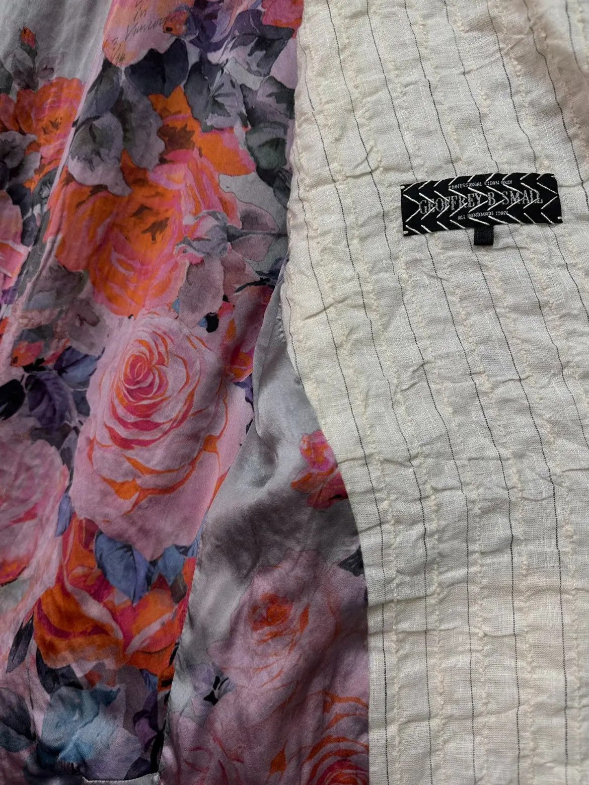 Geoffrey B. Small Geoffrey B. Small Geoffrey B.Small Linen & Silk Stripe Bla Size US M / EU 48-50 / 2 - 7 Thumbnail