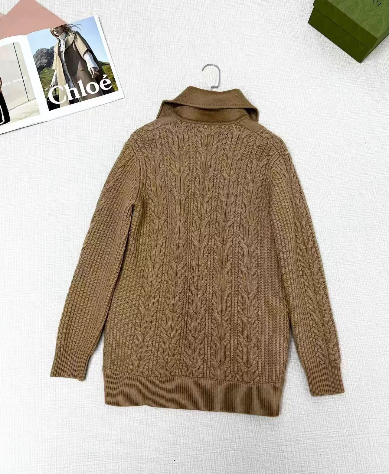 Max Mara MaxMara Rumena Cashmere Camel Colorblock Jacket Size M / US 6-8 / IT 42-44 - 3 Thumbnail