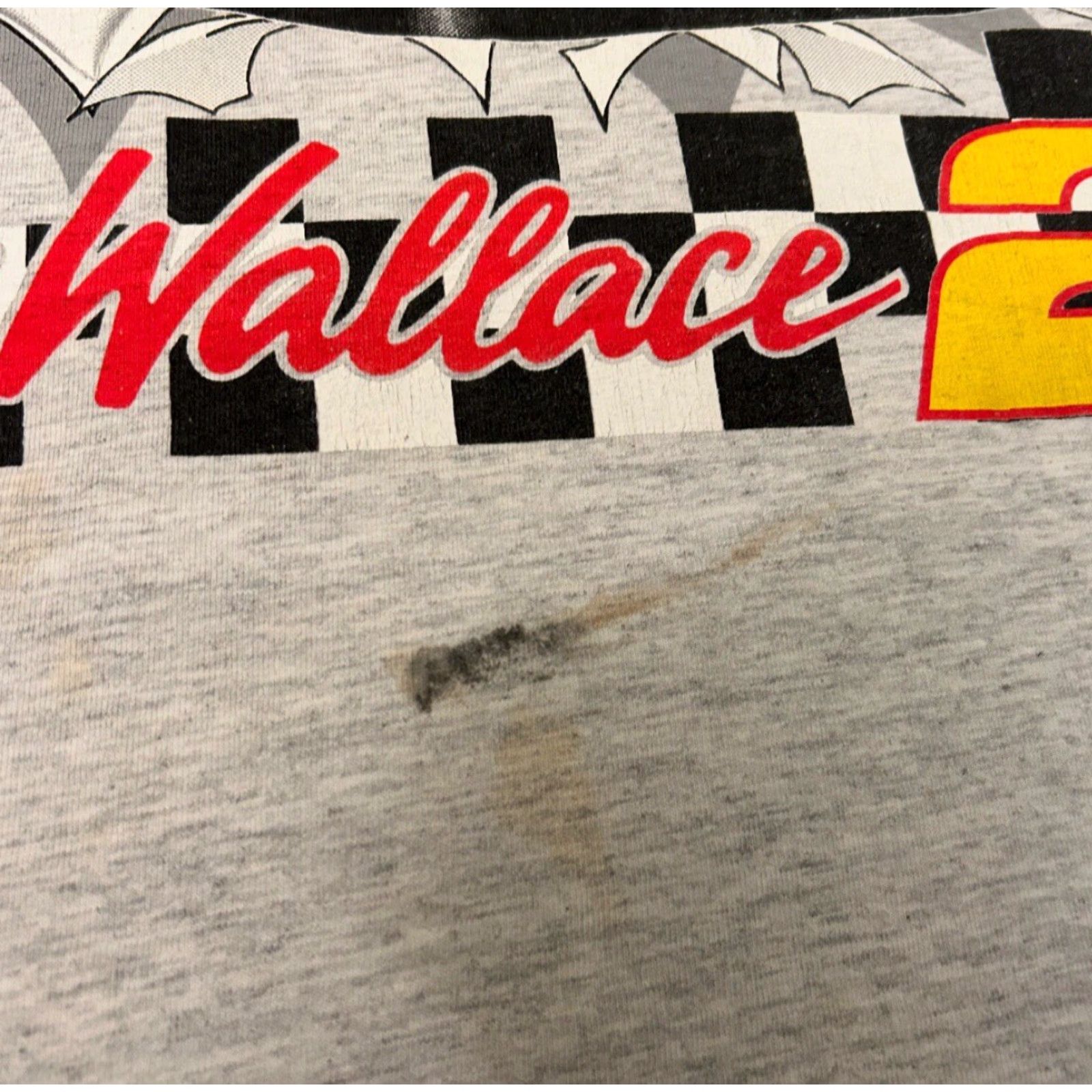 Nutmeg VINTAGE NASCAR Rusty Wallace 90s Shirt Mens XL Double Sided VTG Gray 1990s Cars Sports Hip Hop Break Through Size US XL / EU 56 / 4 - 4 Thumbnail
