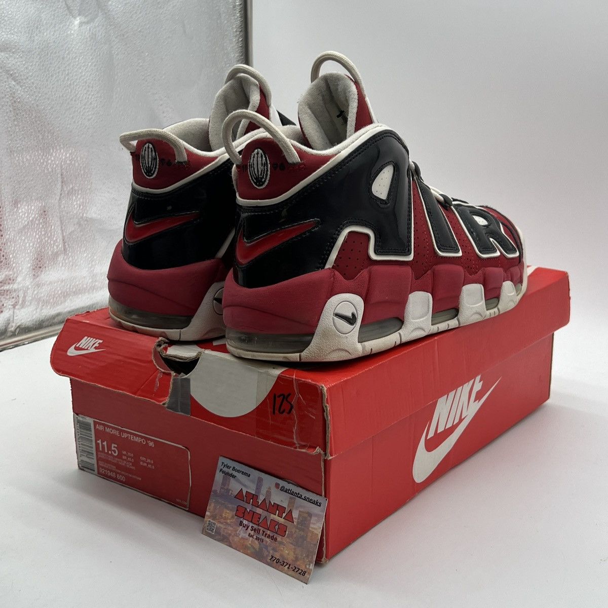 Nike Air more uptempo bulls Size US 11.5 / EU 44-45 - 5 Thumbnail