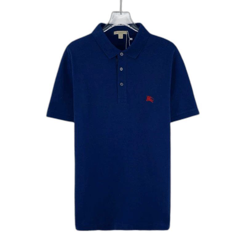 Burberry Burberry Blue Polo Shirt with Embroidery Size S / US 4 / IT 40 - 1 Thumbnail