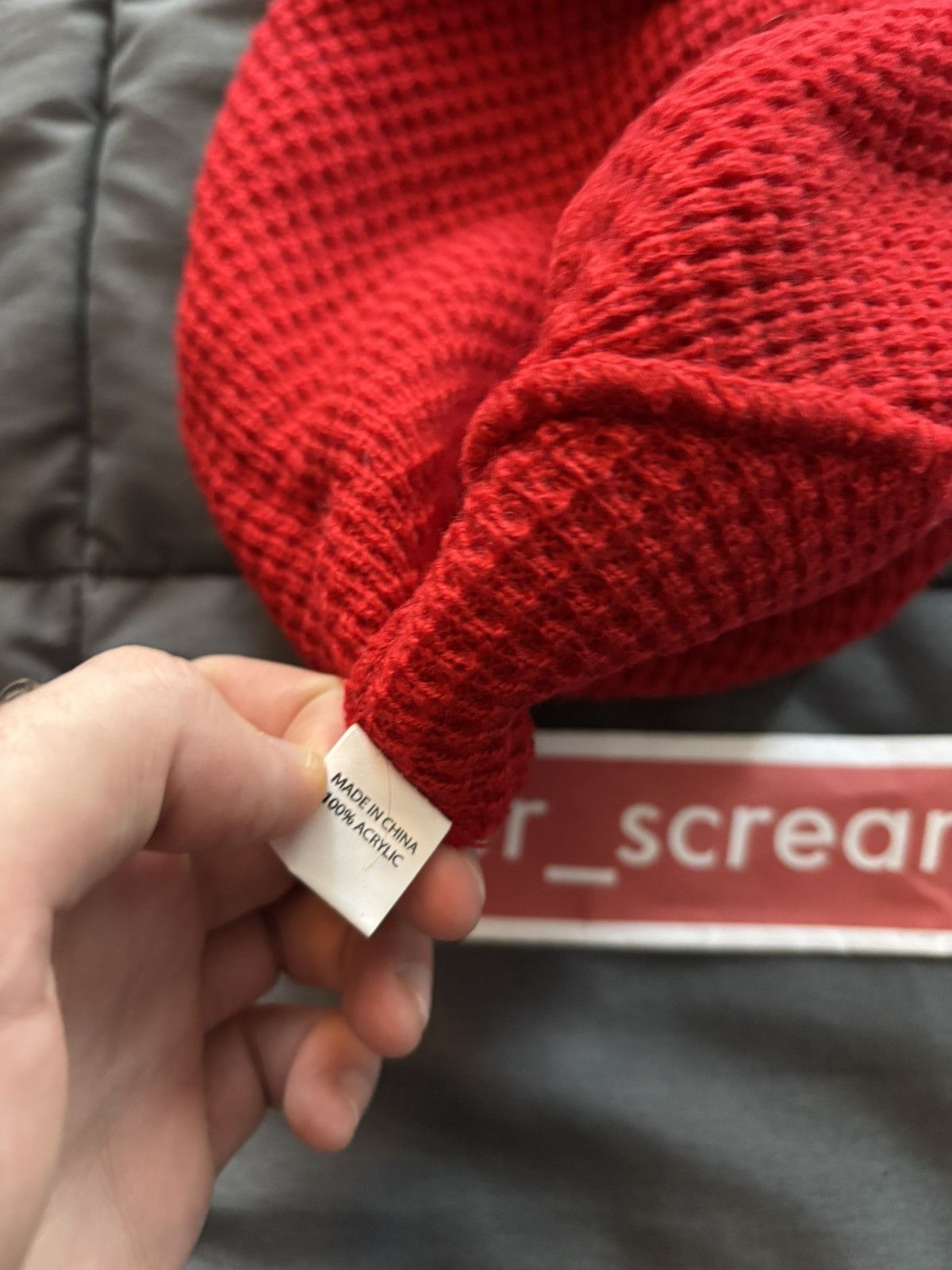 Fuck The Population FTP Waffle Knit Beanie Size ONE SIZE - 4 Thumbnail