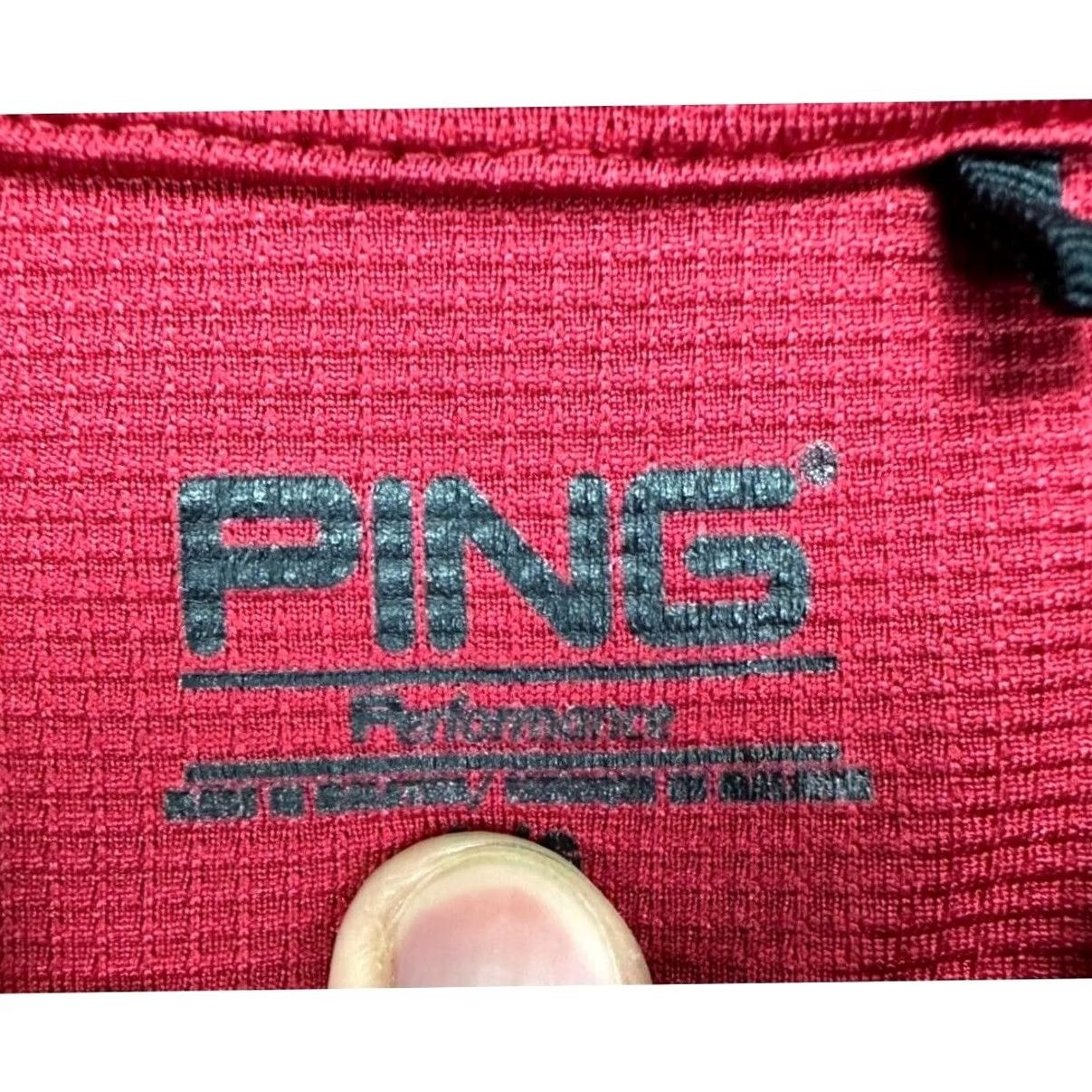 Vintage PING Performance Polo Shirt Mens Large Red Short Sleeve Athletic Golf Outdoor Casual Shirt Size US L / EU 52-54 / 3 - 5 Thumbnail