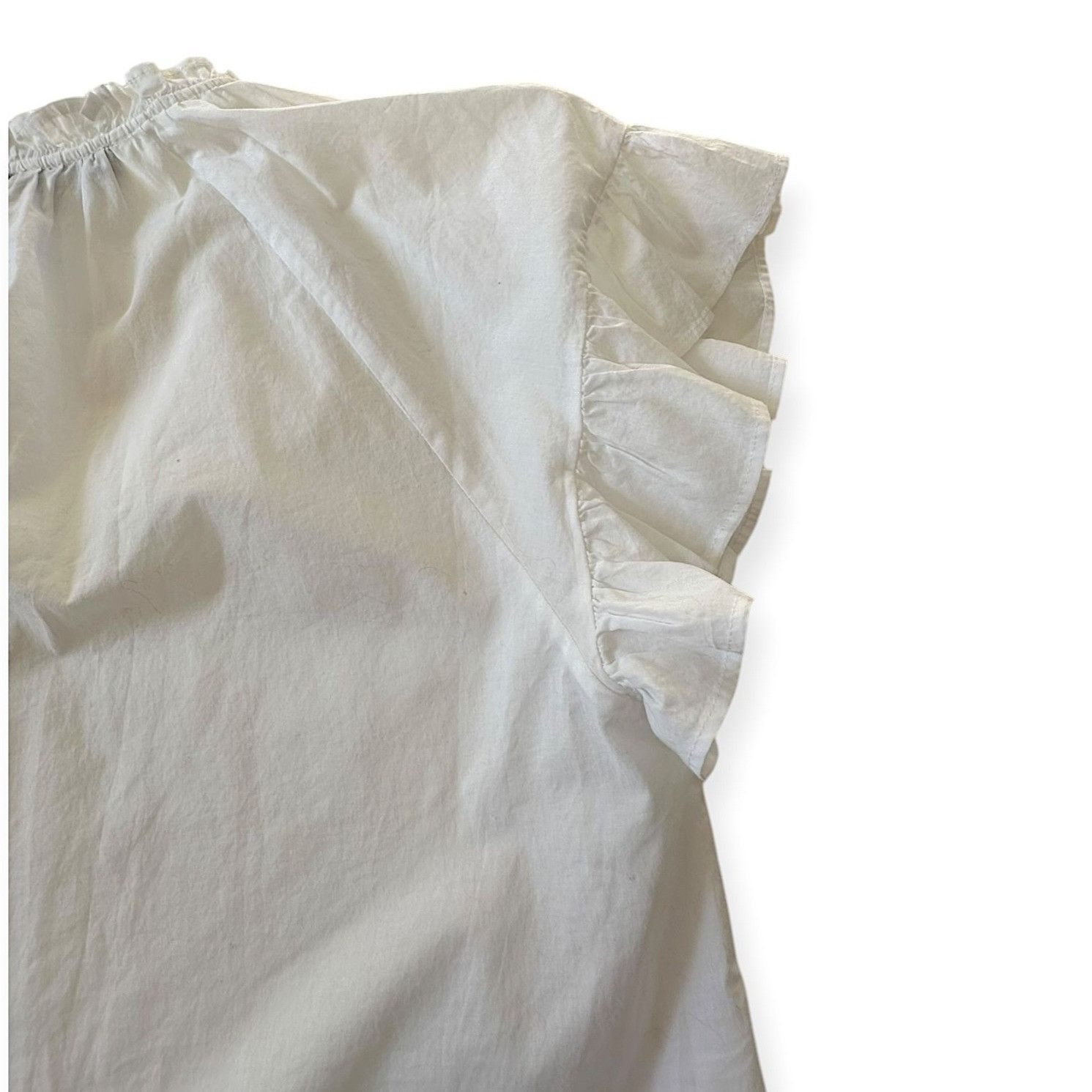 Veronica Beard Veronica Beard White Milly Shirt, Size M, New with tag Size M / US 6-8 / IT 42-44 - 10 Thumbnail