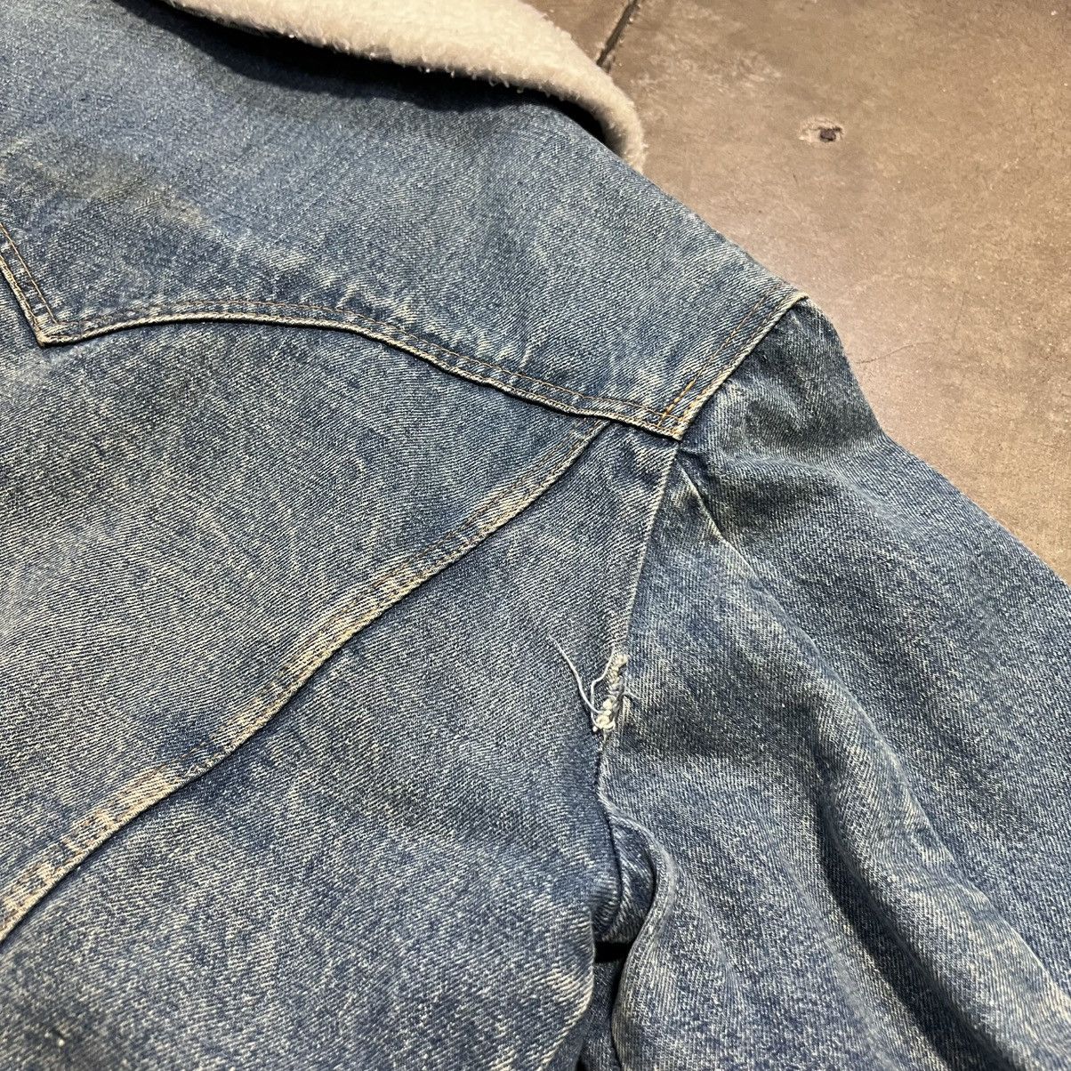 Lee Vintage 80s Lee Storm Rider Denim Jacket Sherpa Lined USA Size US XL / EU 56 / 4 - 8 Thumbnail
