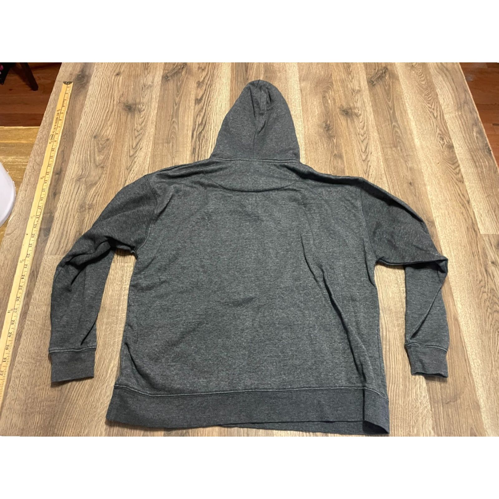 Vintage RetroVision Hoodie Women's Large Black V-neck Drawstring Pullover YELLOWSTONE Size L / US 10 / IT 46 - 2 Thumbnail