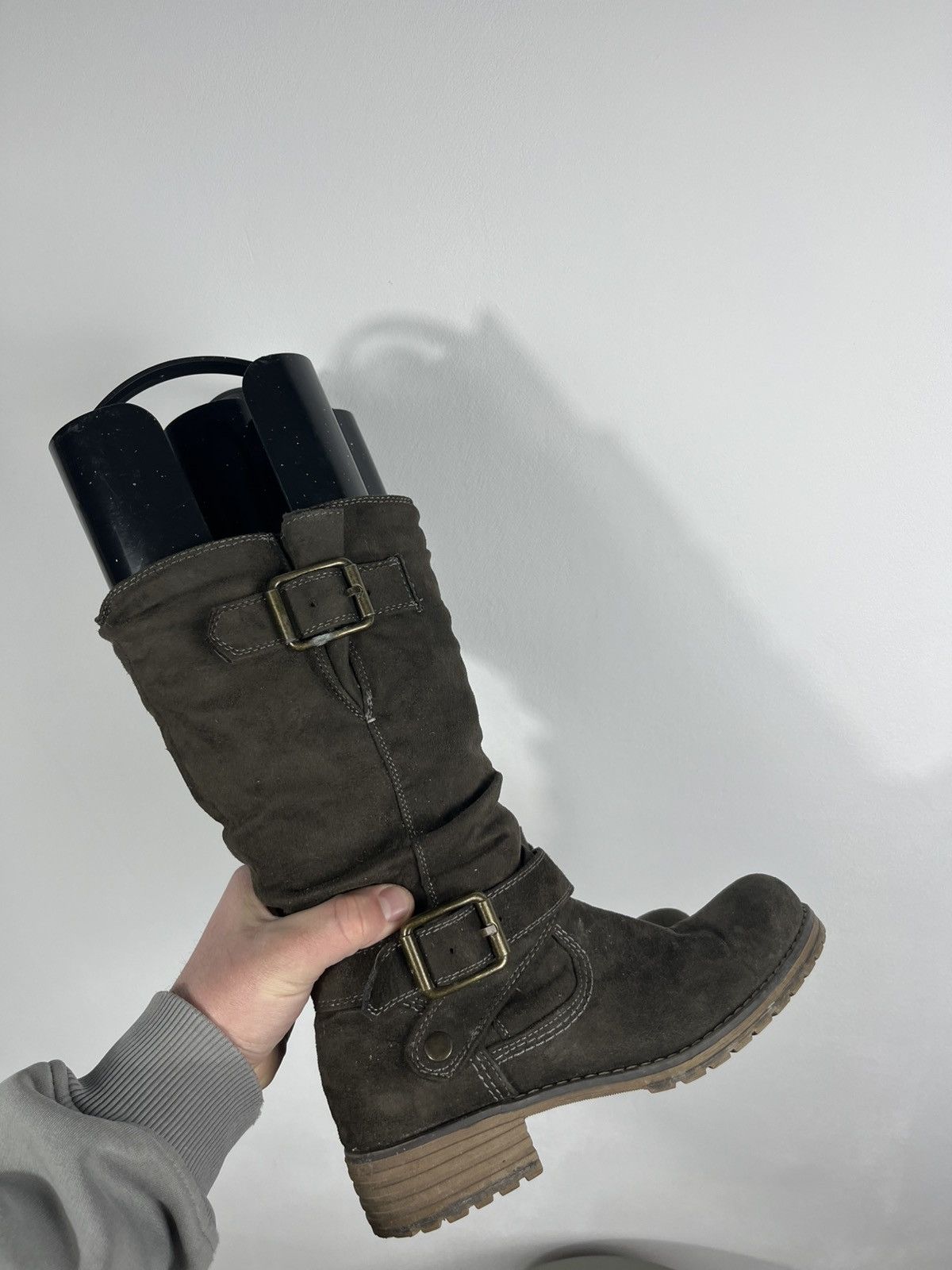 Other Graceland Women Brown Biker Mid Calf Boots Buckle Zip EU 38 Size US 7 / IT 37 - 10 Thumbnail