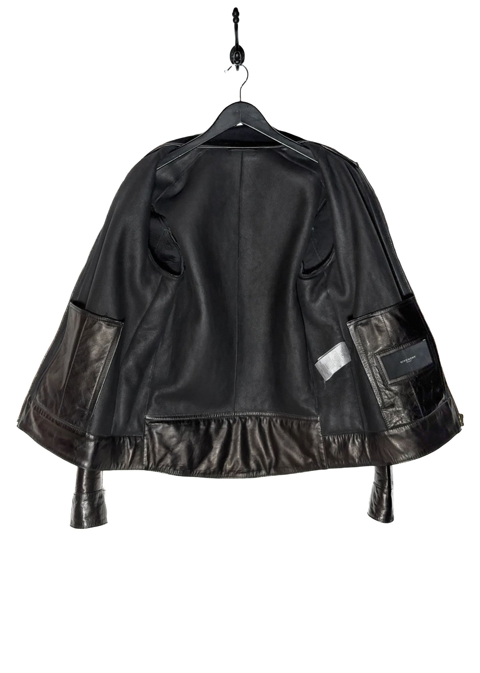 Givenchy Givenchy Brown Lambskin Black Shearling Leather Jacket Size US XL / EU 56 / 4 - 5 Thumbnail