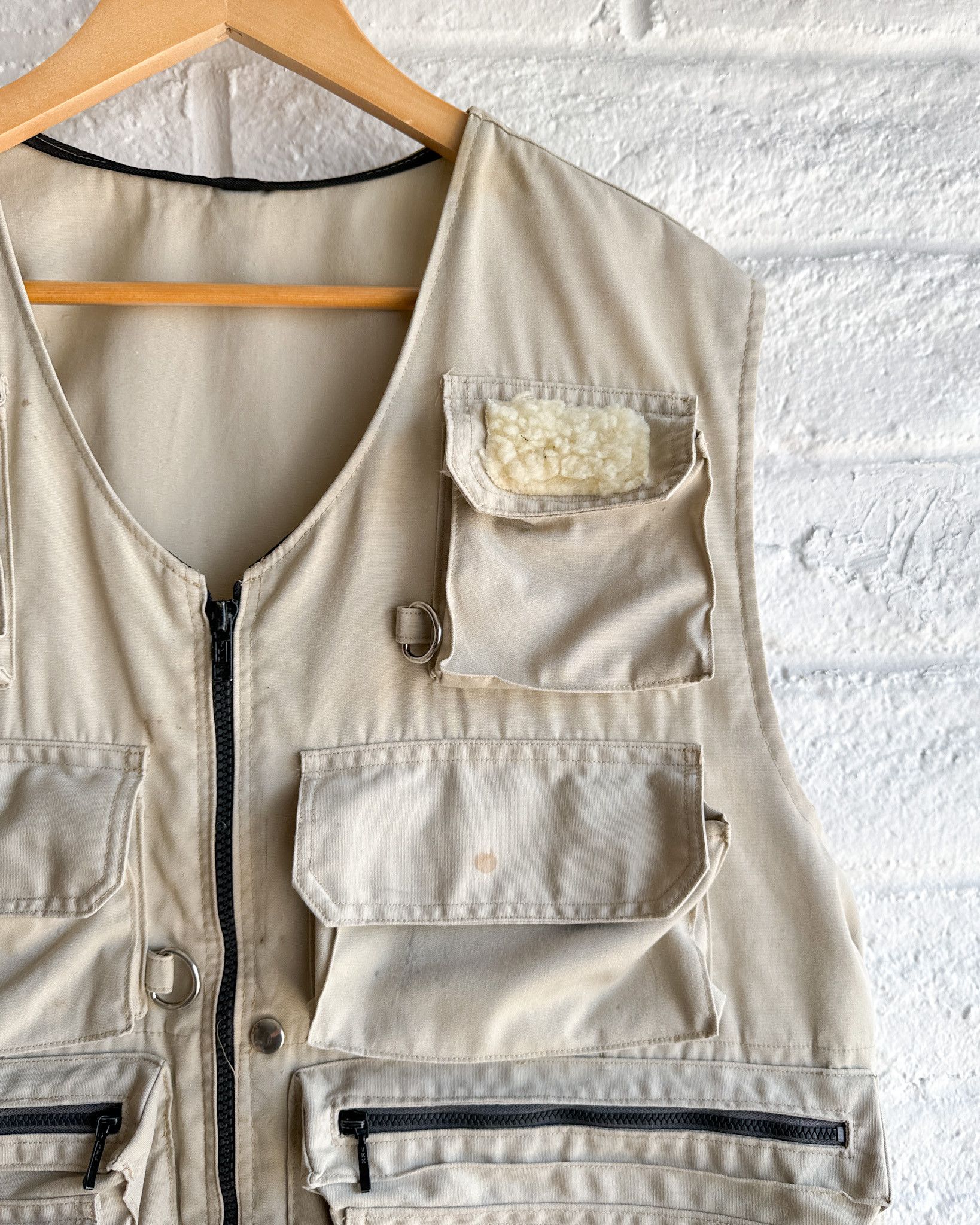 Vintage Vintage 1970s Frostline Kit Utility Vest Men's L Beige Size US L / EU 52-54 / 3 - 5 Thumbnail