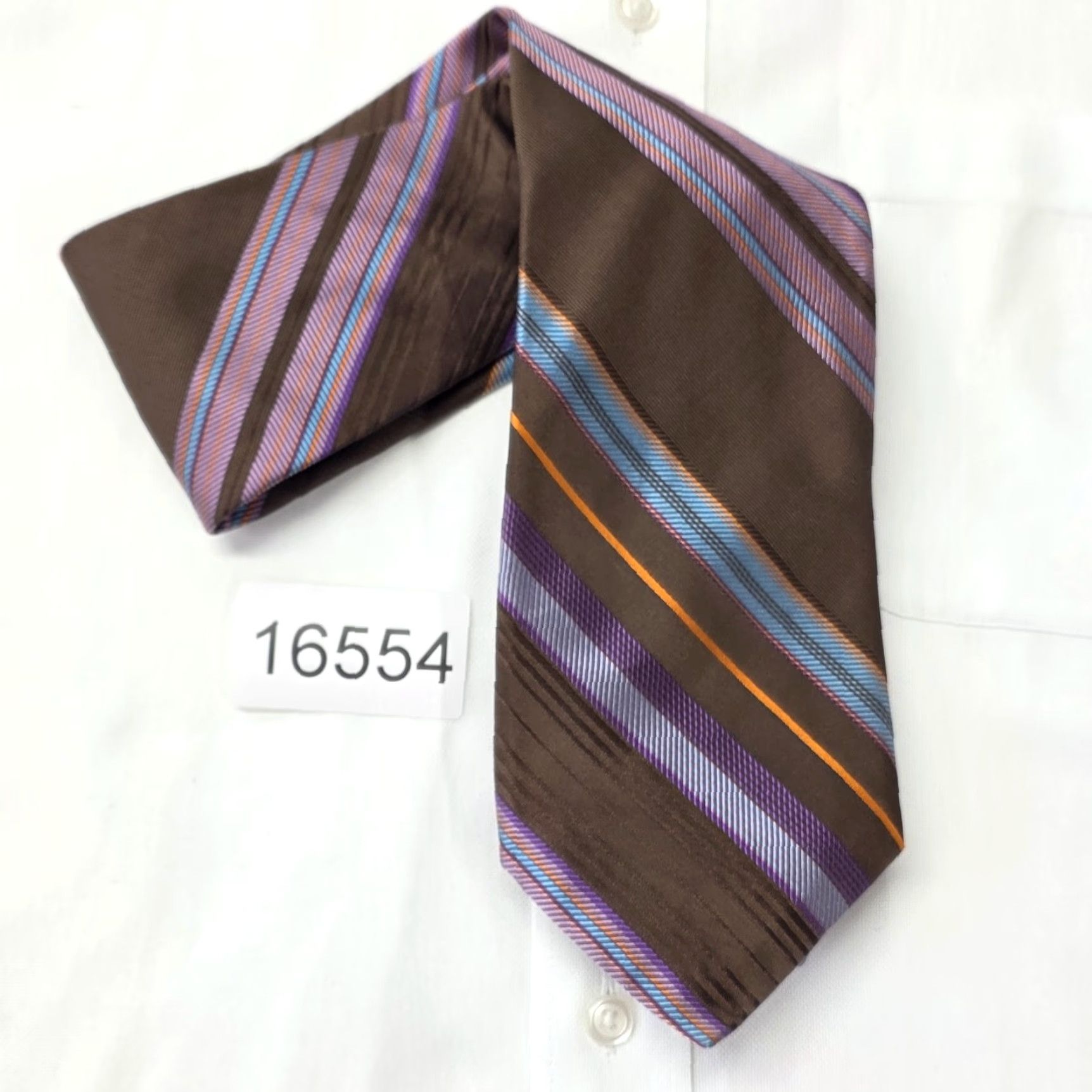 Robert Talbott Robert Talbott Necktie Multicolor Striped Silk Designer Preppy Tie USA Men Size ONE SIZE - 6 Thumbnail