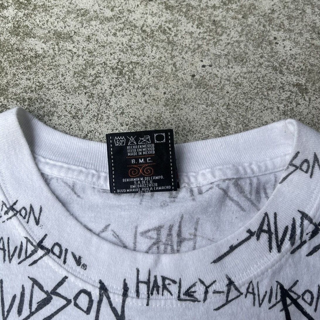 Harley Davidson Vintage 2000s Y2K Harley Davidson Skull Shirt ERD Grunge WCC Size US XXL / EU 58 / 5 - 4 Thumbnail