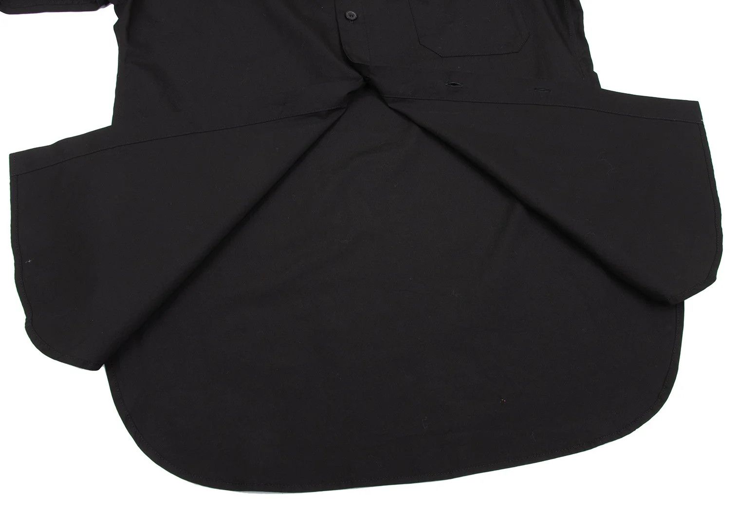 Yohji Yamamoto Yohji Yamamoto Asymmetrical Collar Shirt Black Size US M / EU 48-50 / 2 - 14 Thumbnail