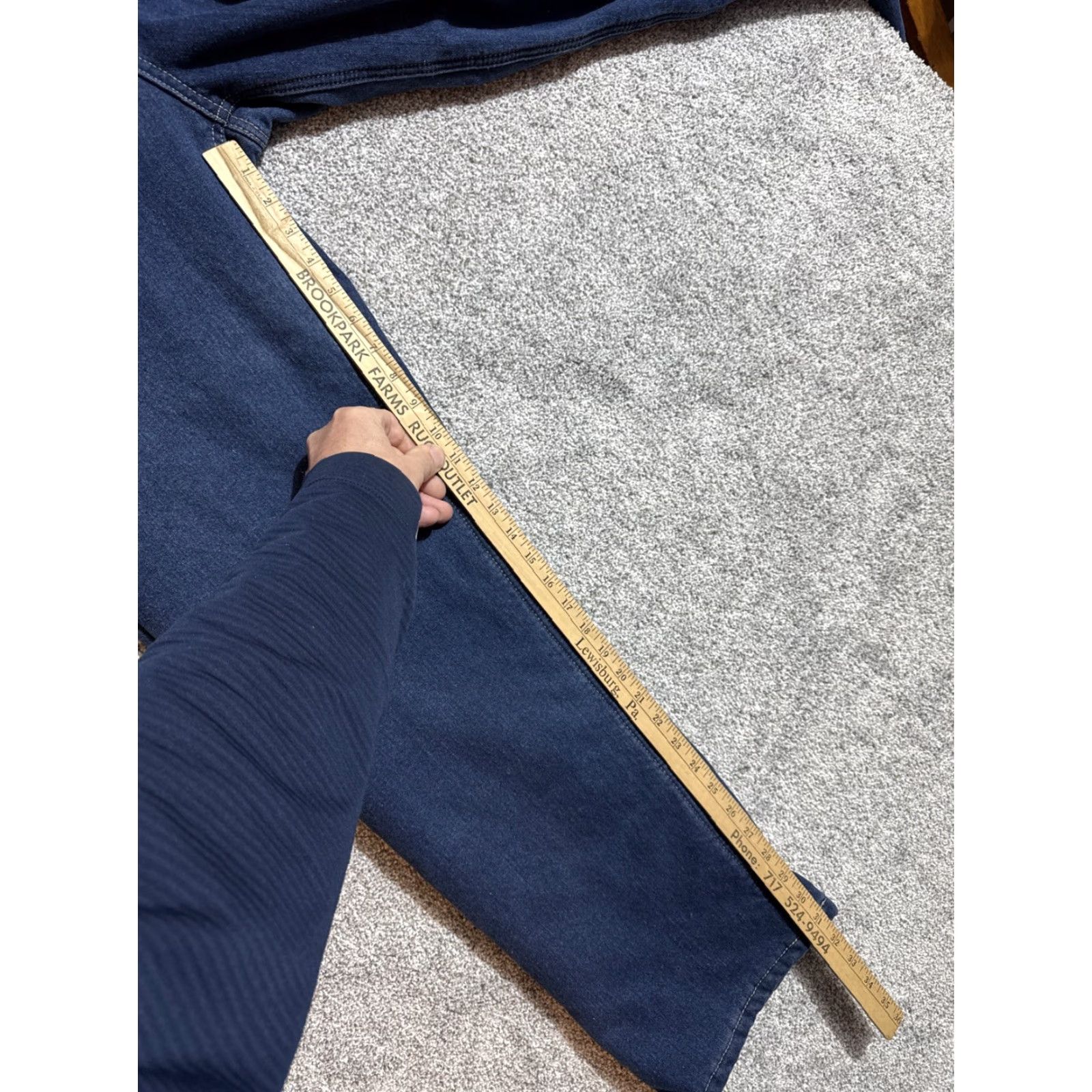 Vintage VINTAGE Smiths Workwear Jeans Men Size 34x34 Straight Fit Streetwear 90s Revival Blue Cotton Polyester Spandex 5-Pocket Mens Size US 34 / EU 50 - 4 Thumbnail