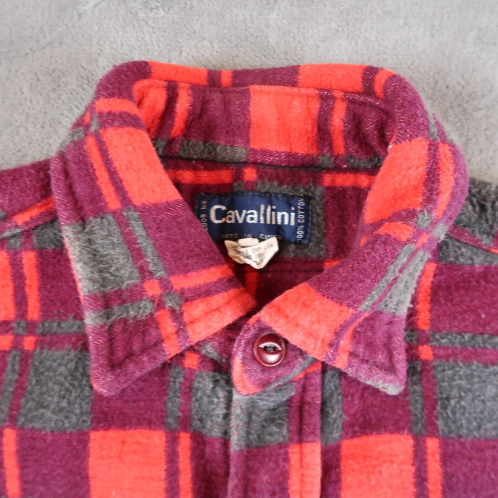 Vintage VINTAGE Cavallini Mens Flannel Shirt M Medium Plaid Button Up Long Sleeves Size US M / EU 48-50 / 2 - 3 Thumbnail