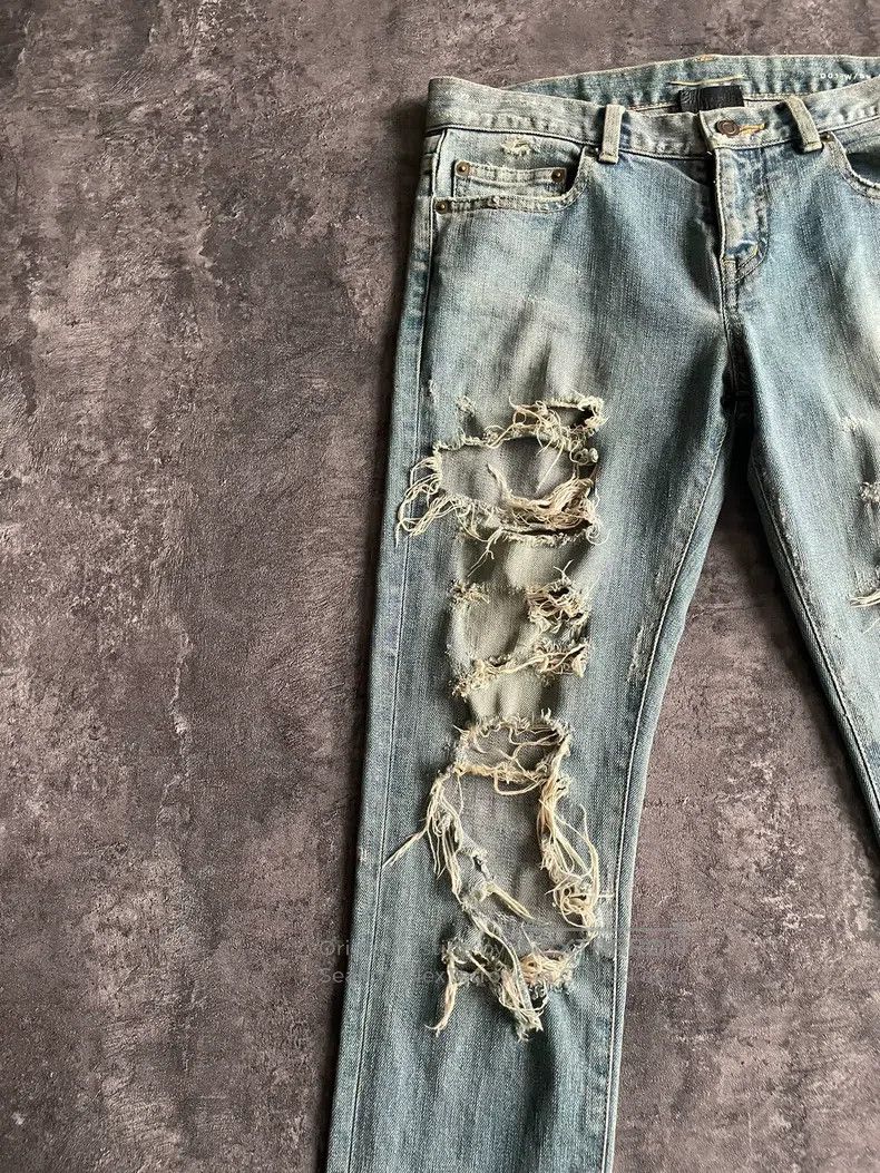 Saint Laurent Paris Saint Laurent Paris Extensive Destruction Size US 28 / EU 44 - 3 Thumbnail