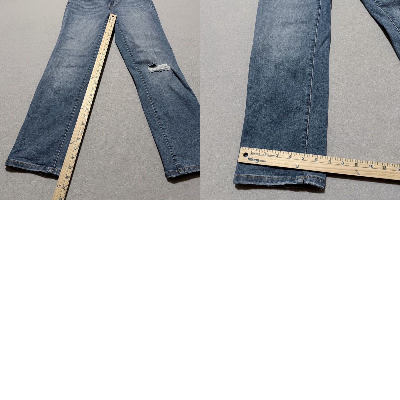 Denime Jennifer Lopez Sculpt Mid-Rise Capri Jeans Blue Denim Classic Zip Fly Women’s 4 Size 27" / US 4 / IT 40 - 9 Thumbnail