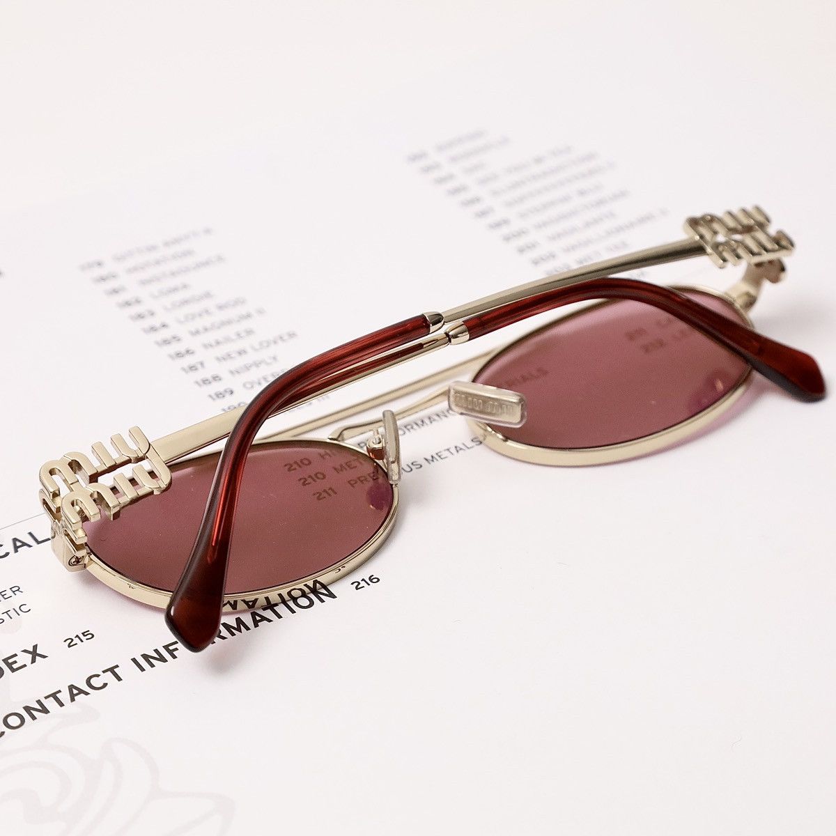 Miu Miu MIU MIU 0MU 54ZS SUNGLASSES Size ONE SIZE - 8 Thumbnail