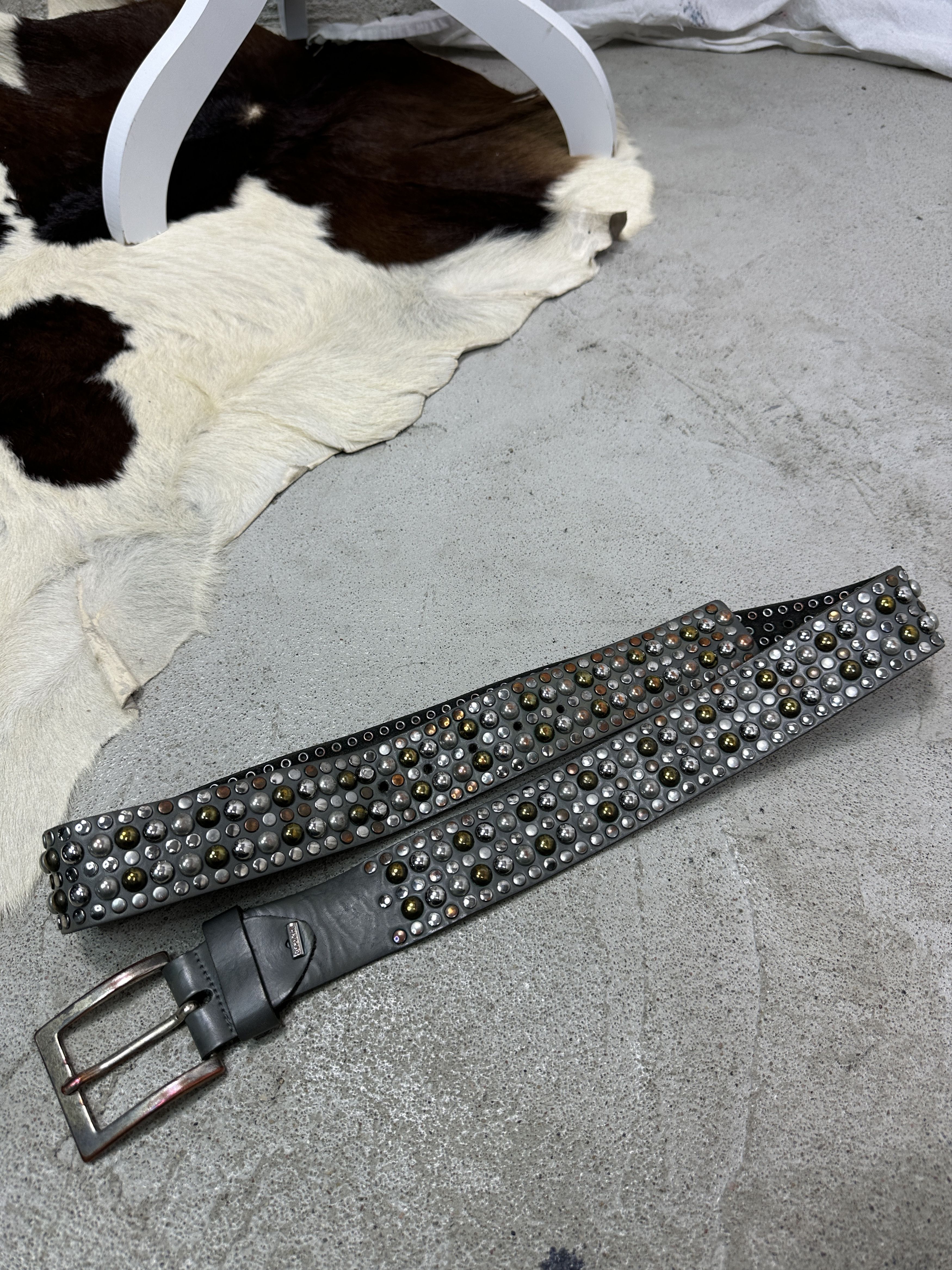 Vintage Vintage Avant Garde Grunge Leather Belt Y2K Size ONE SIZE - 2 Thumbnail