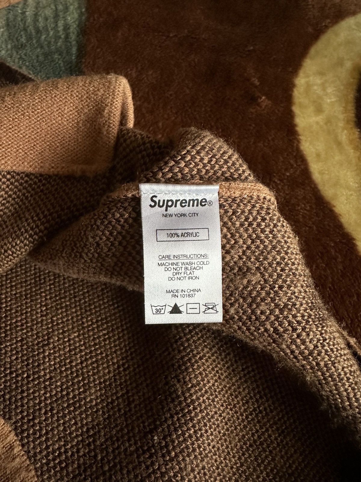 Supreme Supreme Brushed Checkerboard Cardigan Size US S / EU 44-46 / 1 - 4 Thumbnail
