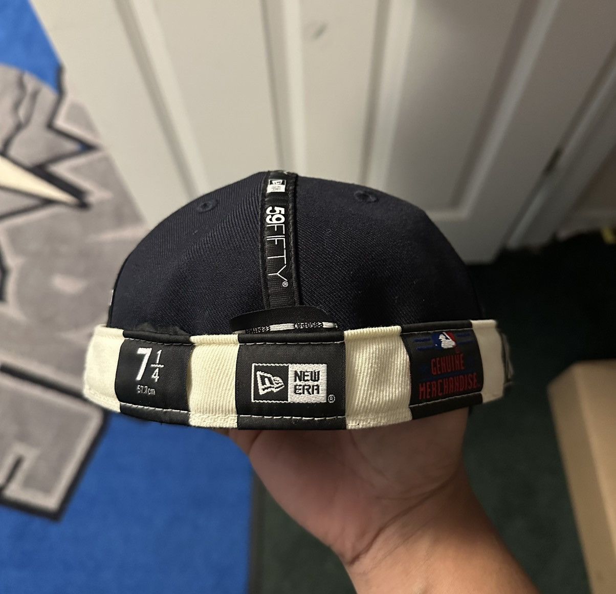 Hat Club Yankees 7 1/4 Blue/Green Brim Inside Out) HAT CLUB Size ONE SIZE - 2 Thumbnail
