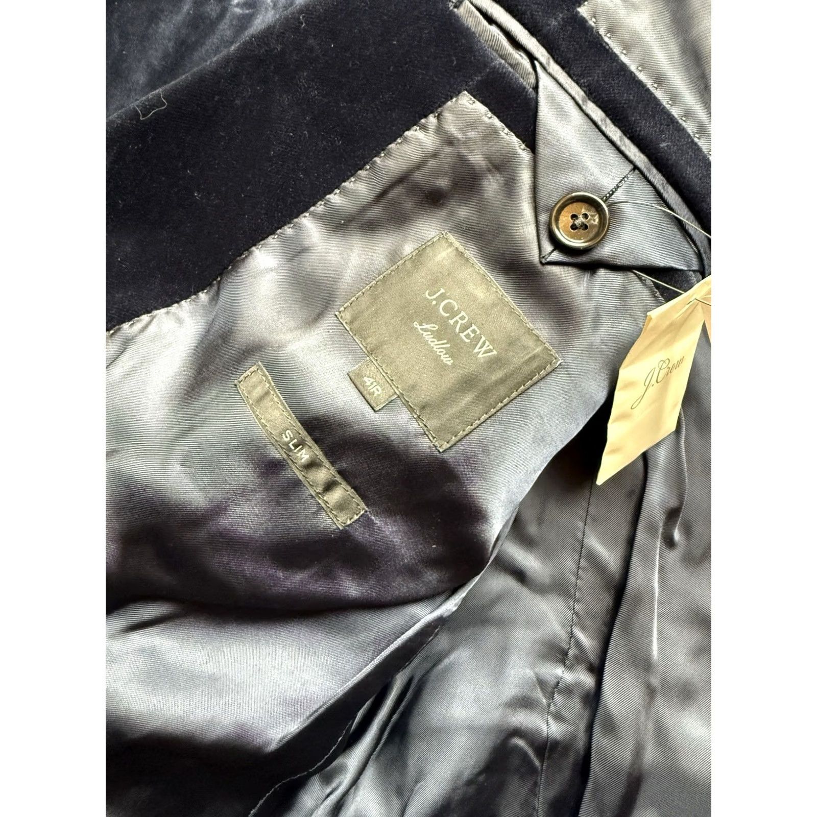 J.Crew NWT Keywords: J.Crew, Tuxedo, Velvet, Suit, Navy, 41R, Man, Women, New, eBay Size 42R - 6 Thumbnail