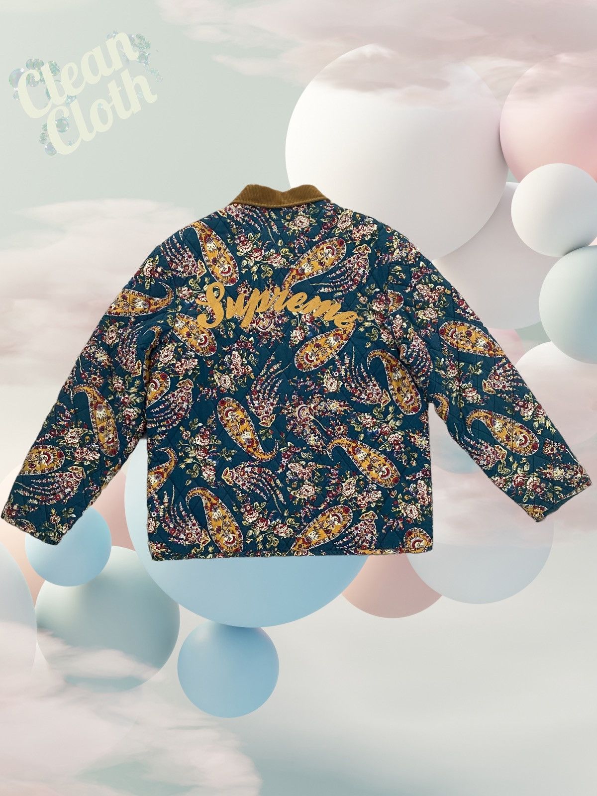 Supreme Supreme Quilted blue Paisley Jacket Size US L / EU 52-54 / 3 - 2 Thumbnail