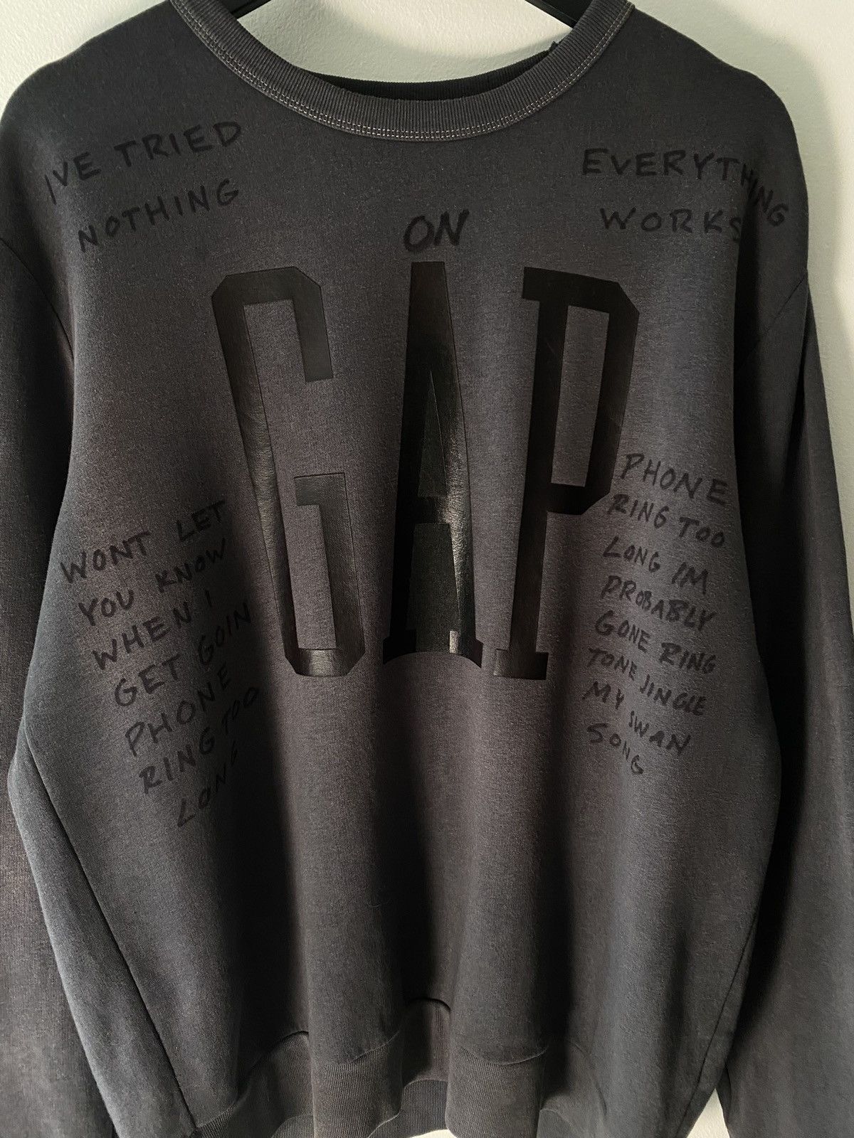 Band Tees Hijacked “Gap” Death Grips DIY Crewneck Size US L / EU 52-54 / 3 - 3 Thumbnail