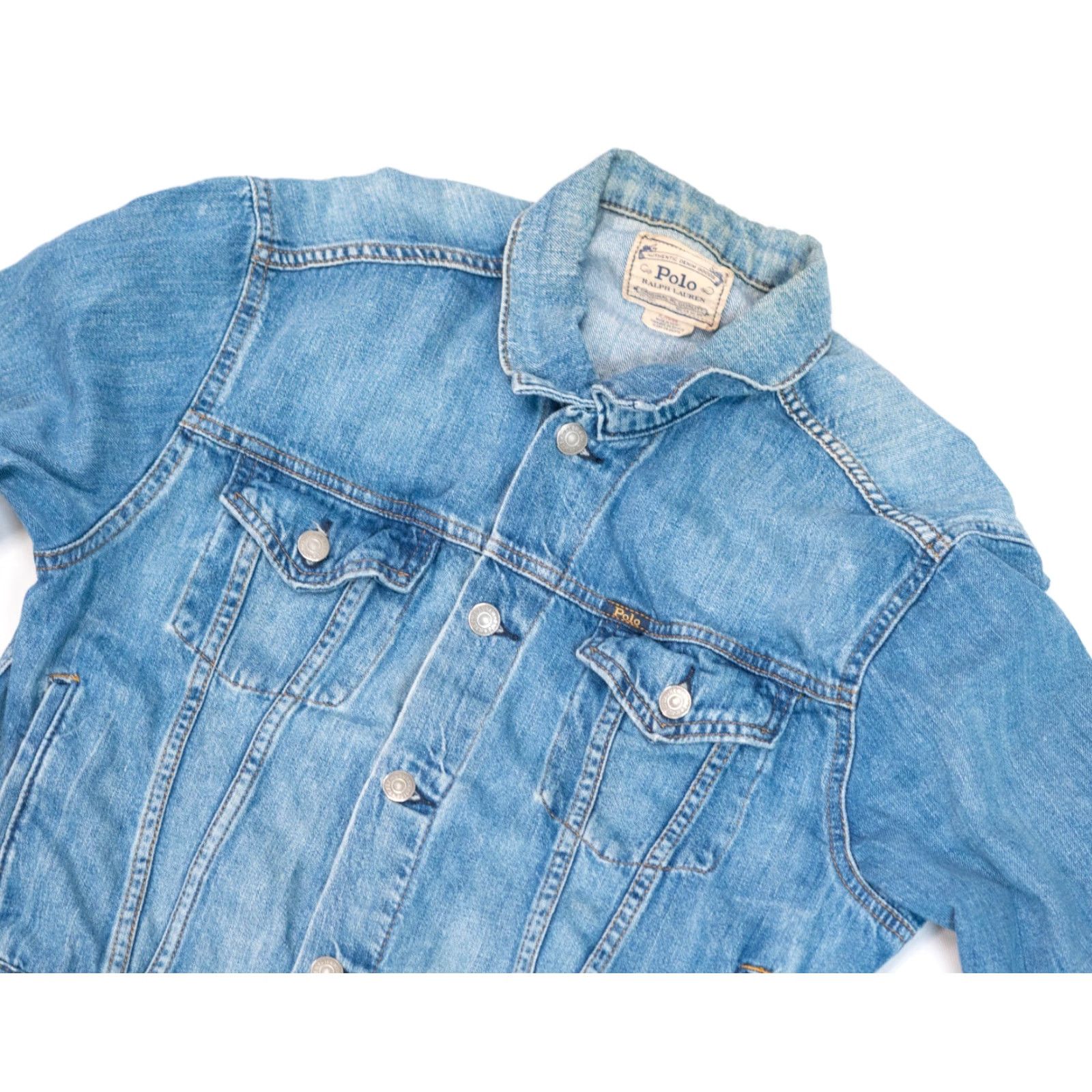 Polo Ralph Lauren **Polo Ralph Lauren Denim Jean Jacket XL Crop Blue** User: **Polo Ralph Lauren Denim Jean Jacket Size XL Crop Blue** Size 40" / US 18 - 5 Thumbnail