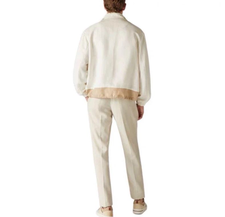 Loro Piana LORO PIANA Solid color zipper stand collar long sleeve jac Size US S / EU 44-46 / 1 - 2 Thumbnail
