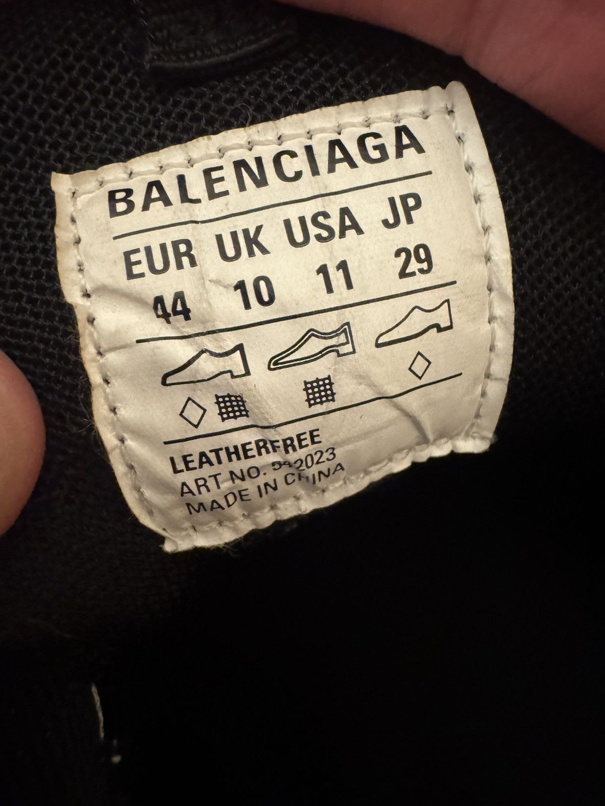 Balenciaga Balenciaga Track Triple Black Size US 11 / EU 44 - 15 Thumbnail